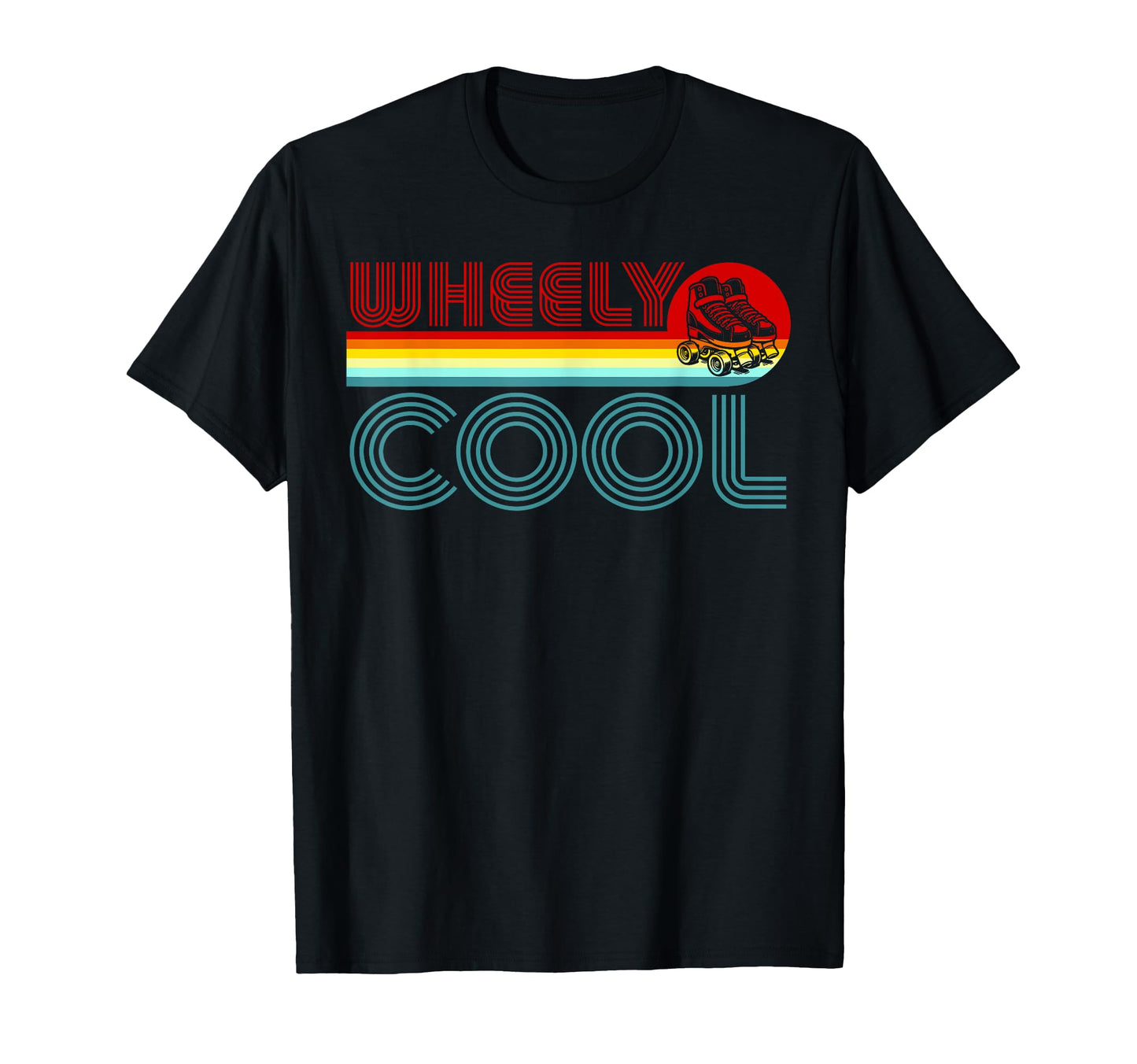Roller Skating Skate 1970S Wheely T-Shirt - Custom Art Print Men Women - T-Shirt, Sweatshirt, Hoodie