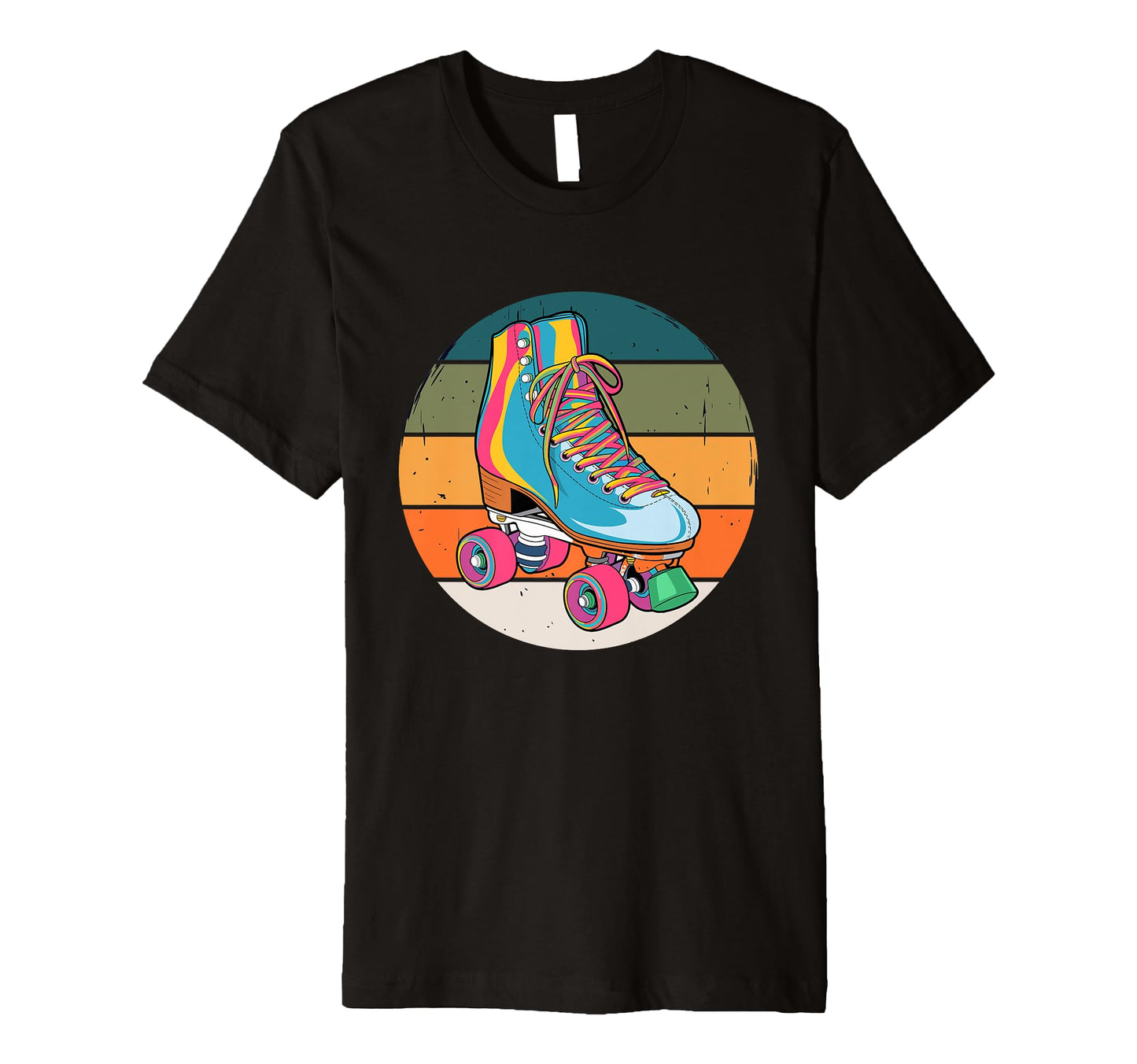 Roller Skates 80S T-Shirt - Trendy Graphic for Adults - T-Shirt, Sweatshirt, Hoodie