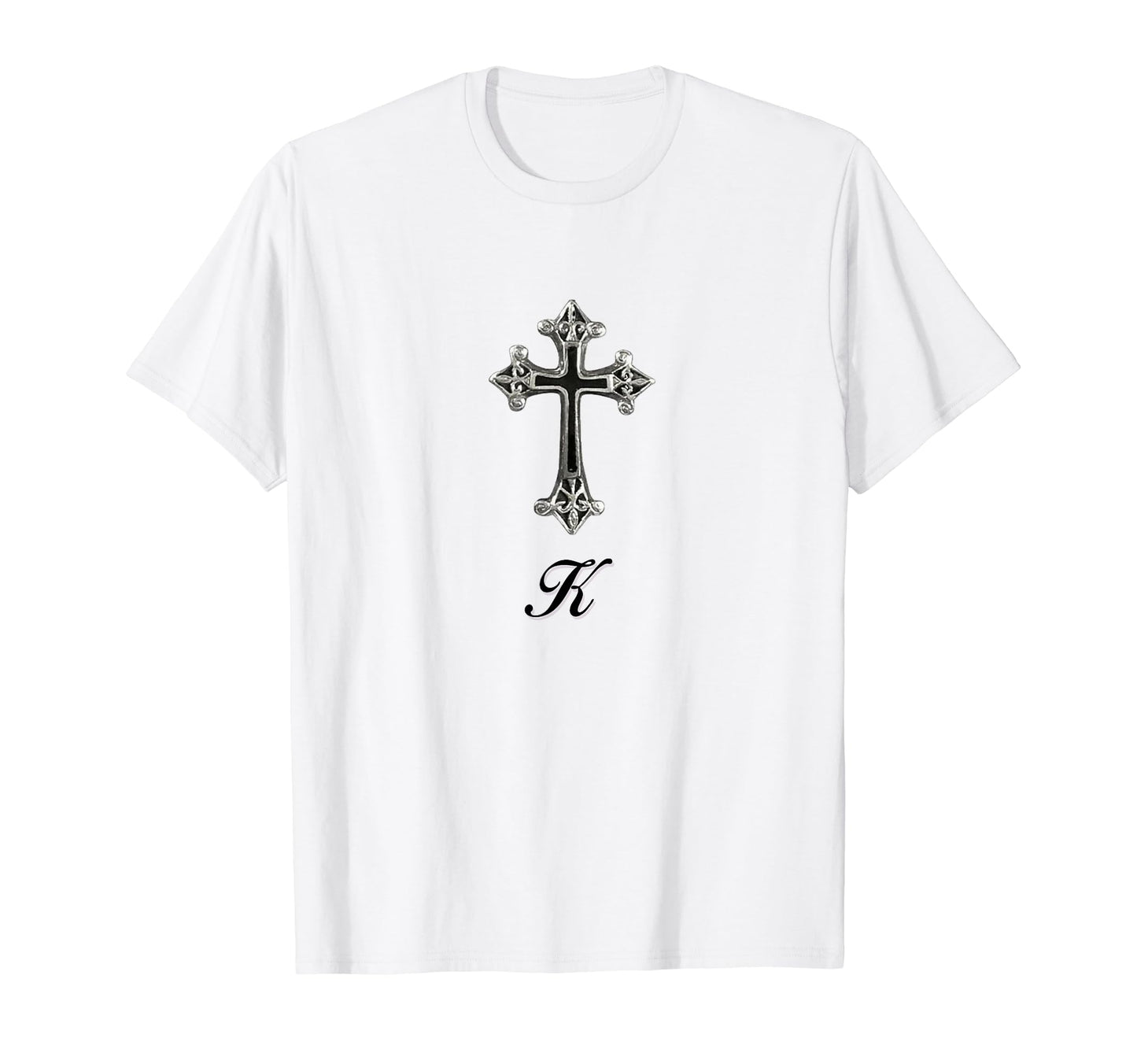 Cross K Coquette Girlcore Y2K T-Shirt - Minimalist Print Men Women - T-Shirt, Sweatshirt, Hoodie