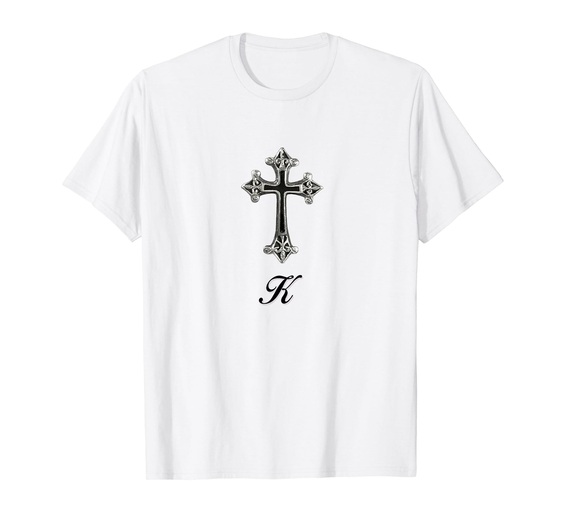Cross K Coquette Girlcore Y2K T-Shirt - Minimalist Print Men Women - T-Shirt, Sweatshirt, Hoodie