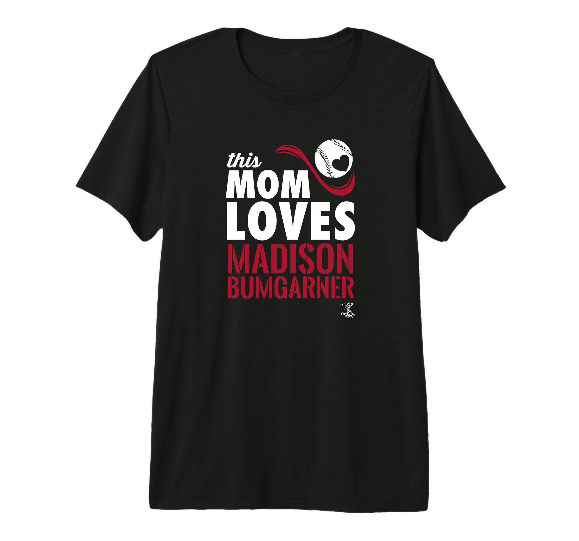 Madison Bumgarner This Mom Loves Tri T-Shirt - Novelty Apparel for Adults - T-Shirt, Sweatshirt, Hoodie