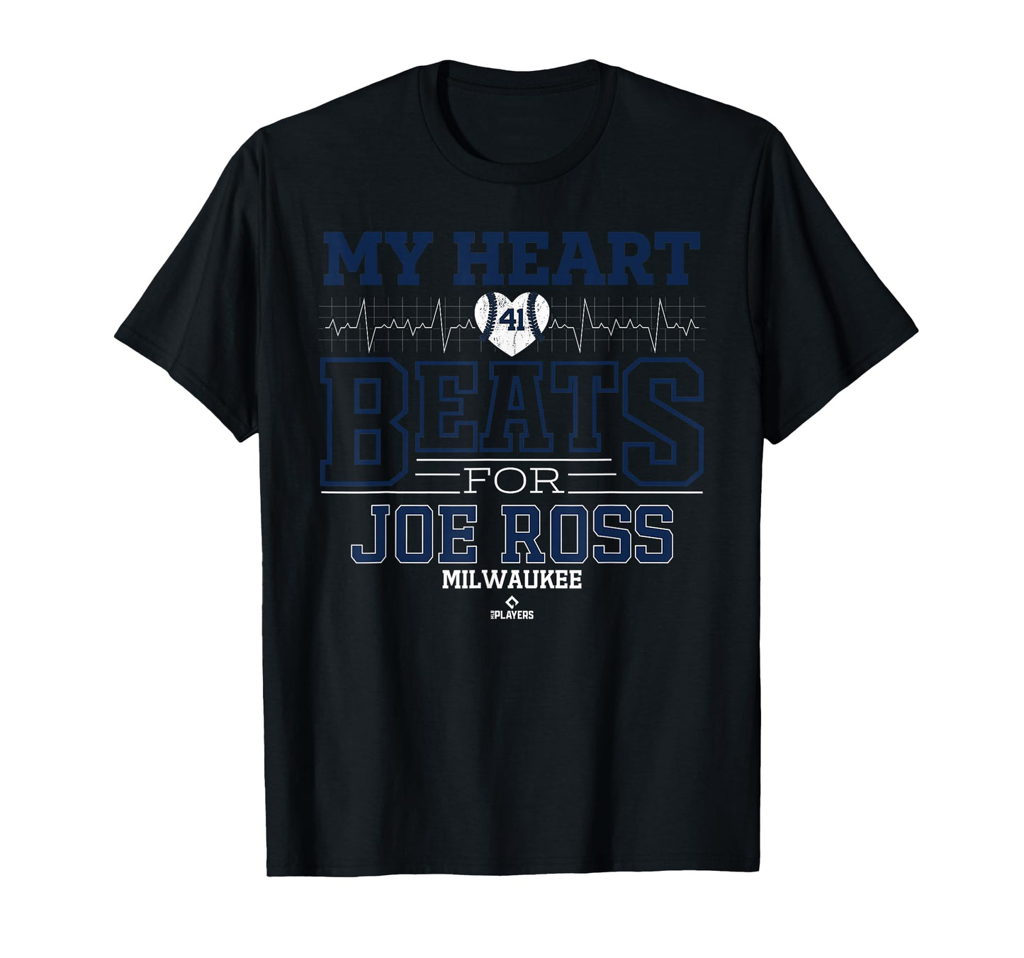 My Heart Beats Joe Ross Milwaukee T-Shirt - Graphic Print for Adults - T-Shirt, Sweatshirt, Hoodie