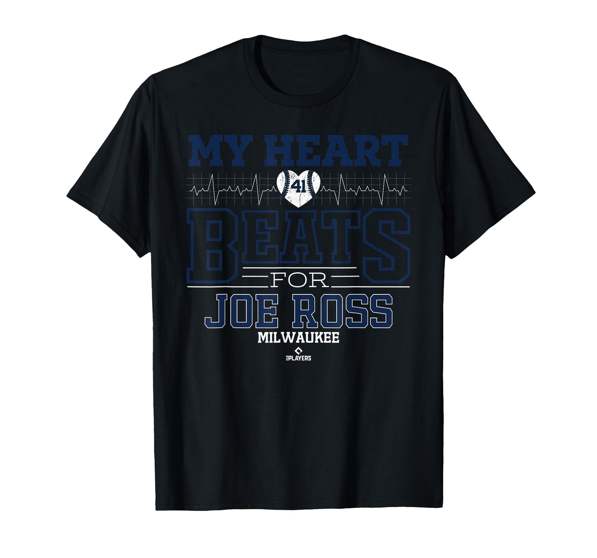 My Heart Beats Joe Ross Milwaukee T-Shirt - Graphic Print for Adults - T-Shirt, Sweatshirt, Hoodie