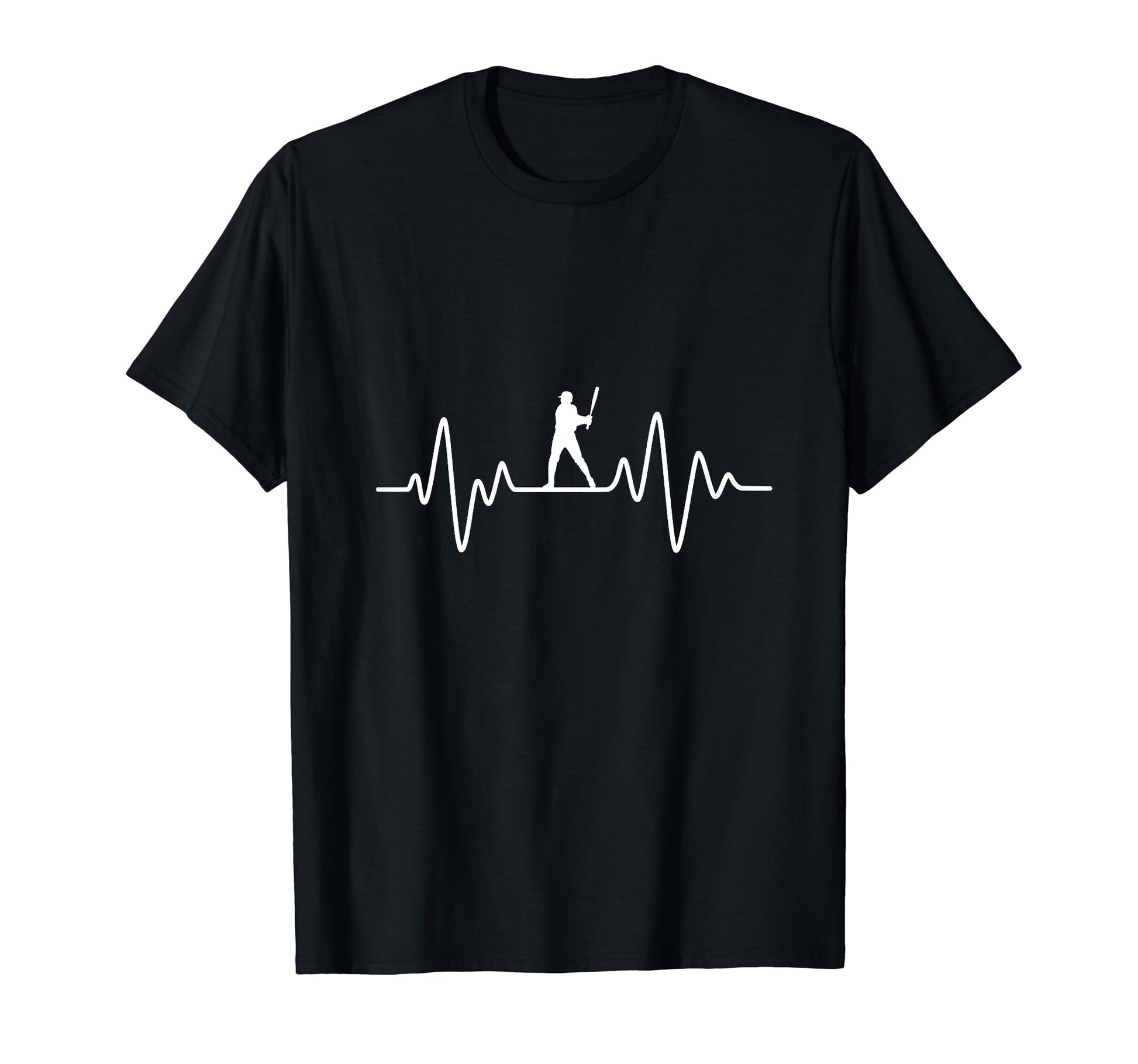 Baseball Heartbeat I Love Baseball T-Shirt - Aesthetic Graphic for Adults - T-Shirt, Sweatshirt, Hoodie