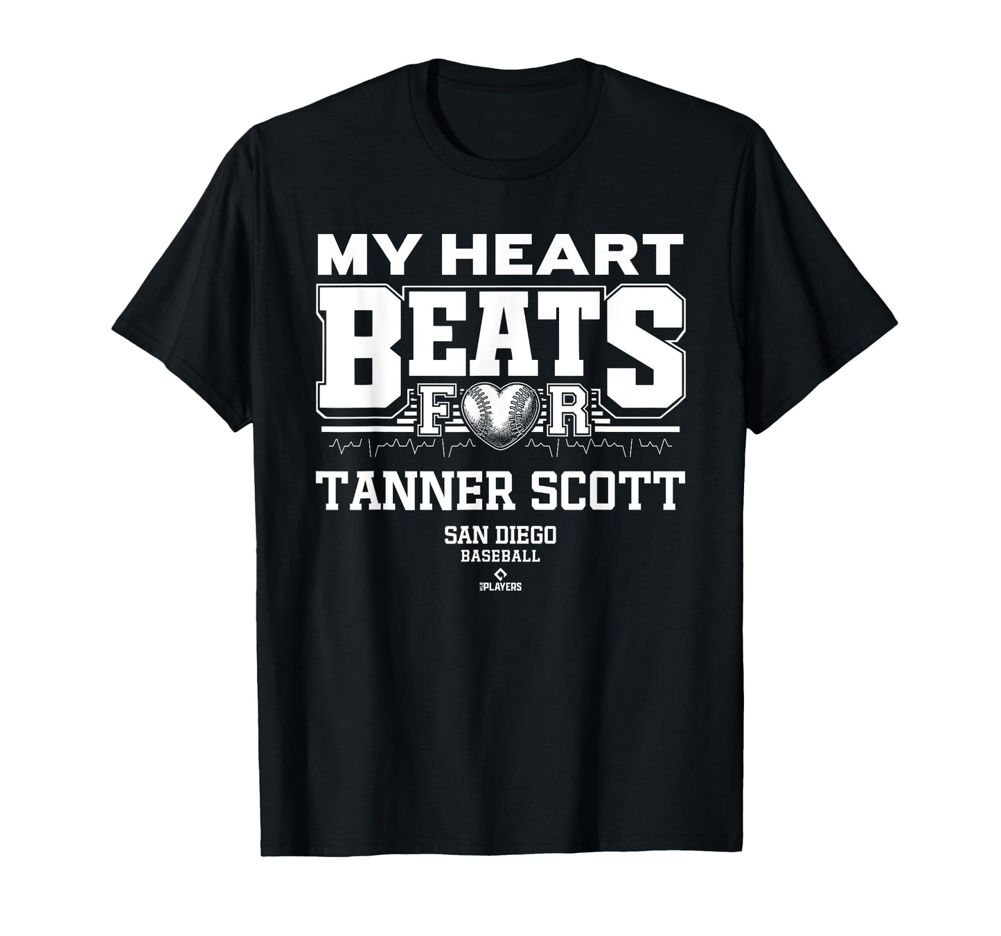 My Heart Beats Tanner Scott San T-Shirt - Fun Novelty Design for Adults - T-Shirt, Sweatshirt, Hoodie