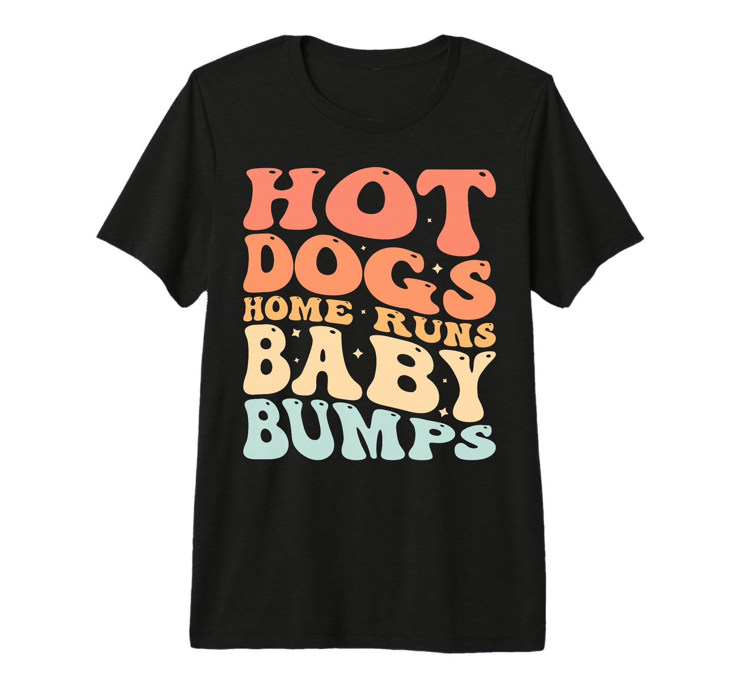 Hot Dogs Home Runs Bumps Tri Blend T-Shirt - Graphic Print Men Women - T-Shirt, Sweatshirt, Hoodie