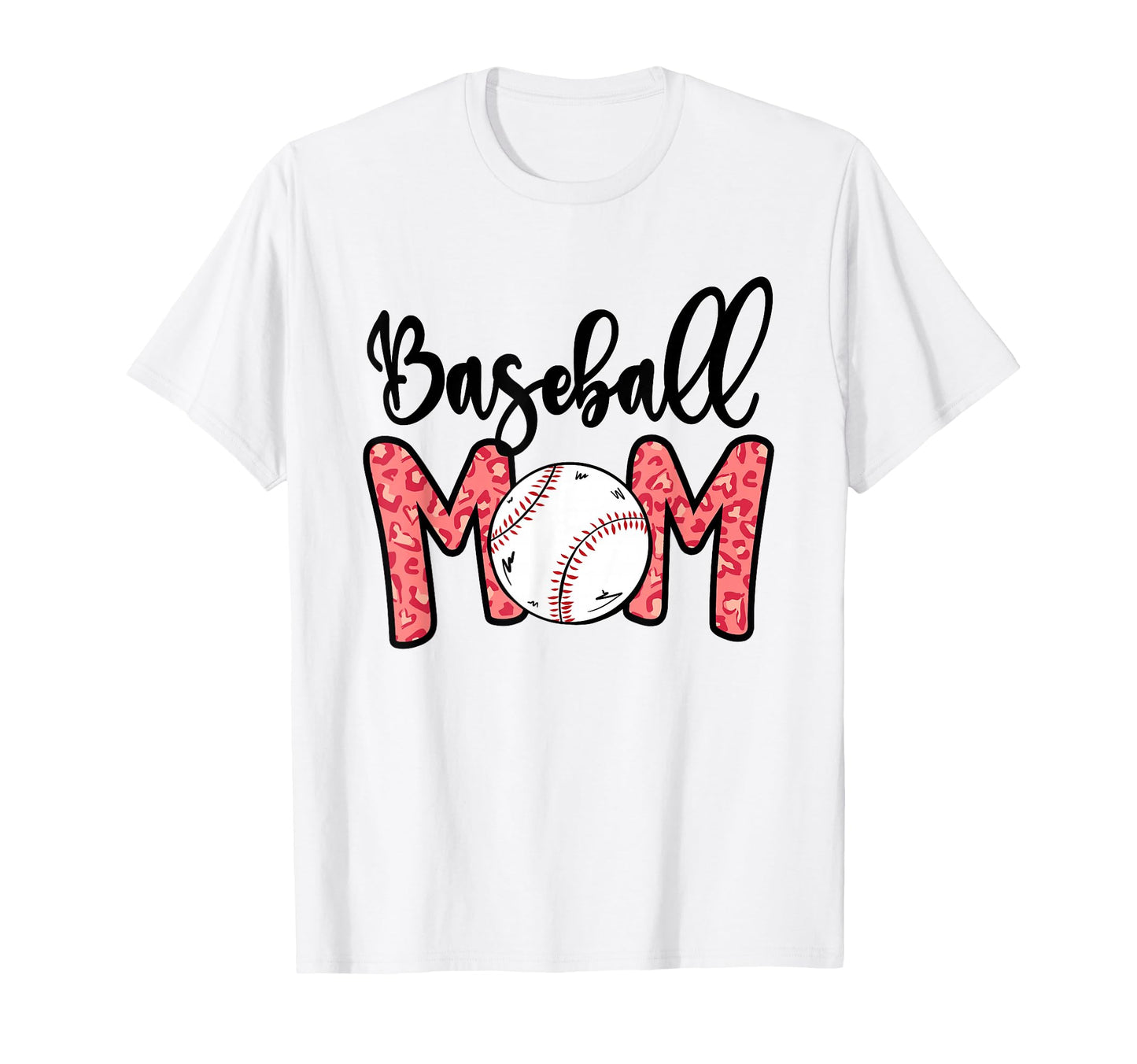 Funny Baseball Mom Leopard 4 T-Shirt - Custom Art Print for Adults - T-Shirt, Sweatshirt, Hoodie