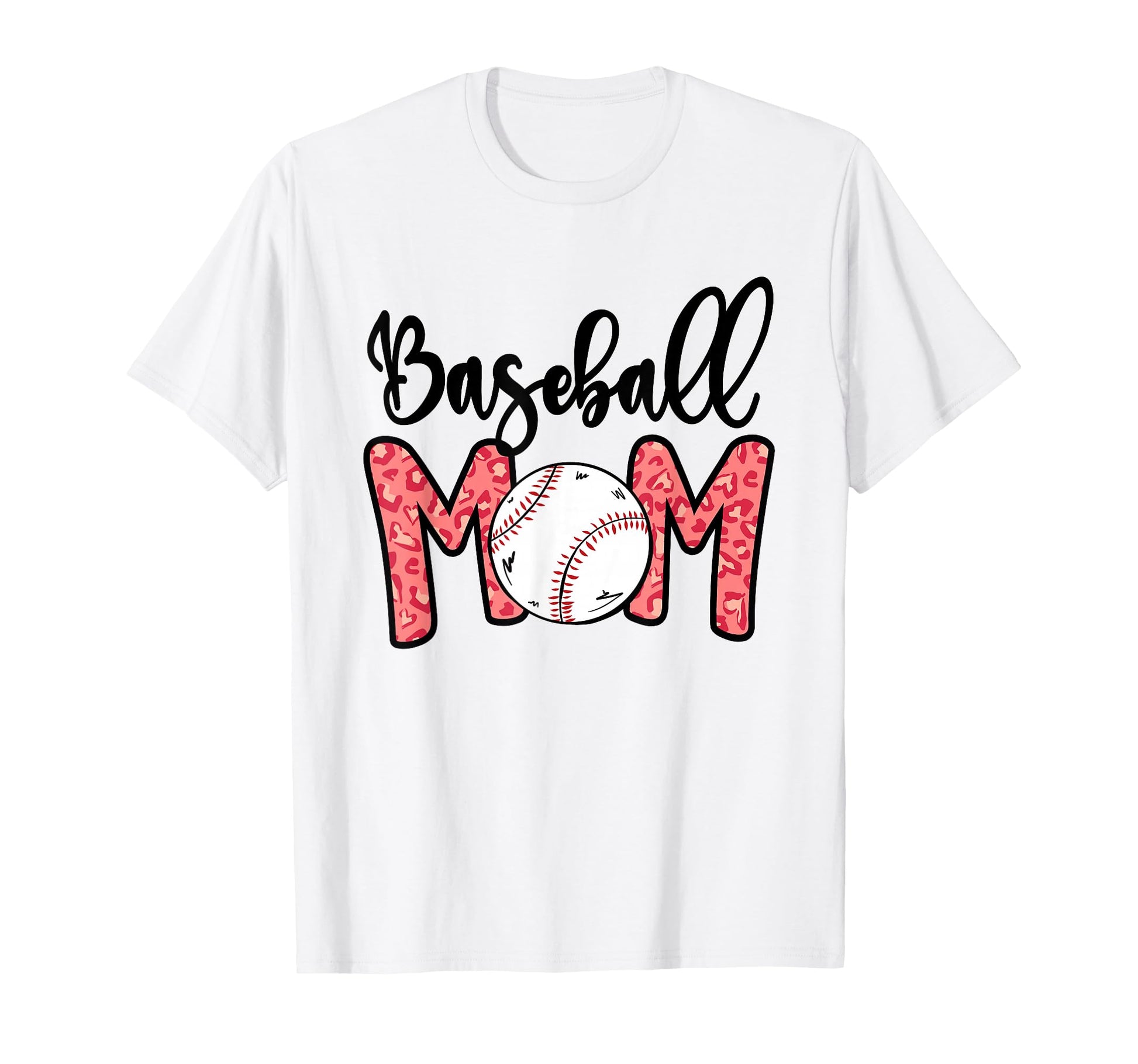 Funny Baseball Mom Leopard 4 T-Shirt - Custom Art Print for Adults - T-Shirt, Sweatshirt, Hoodie