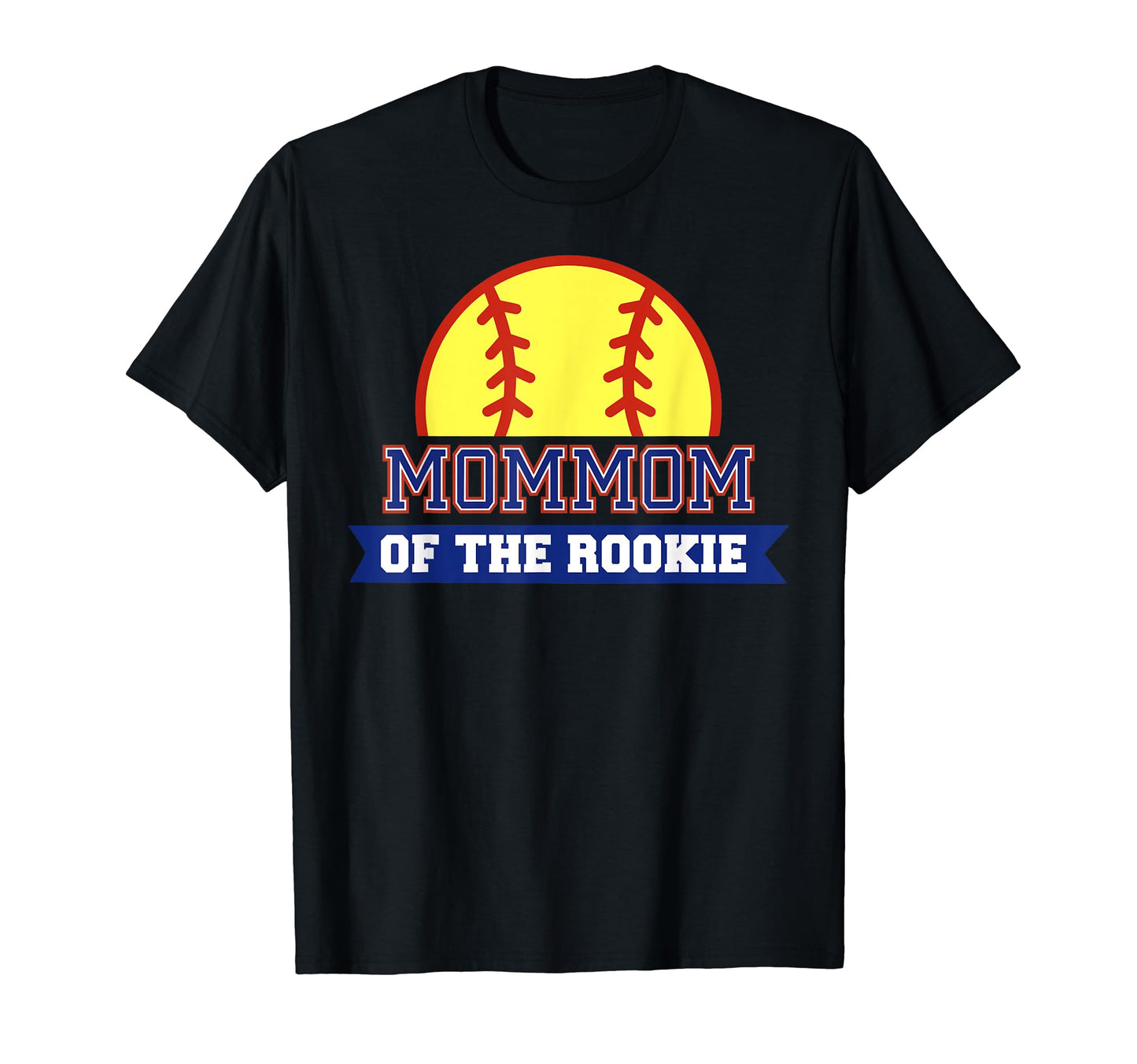 Mommom Rookie 1St Birthday Softball T-Shirt - Minimalist Print Men Women - T-Shirt, Sweatshirt, Hoodie