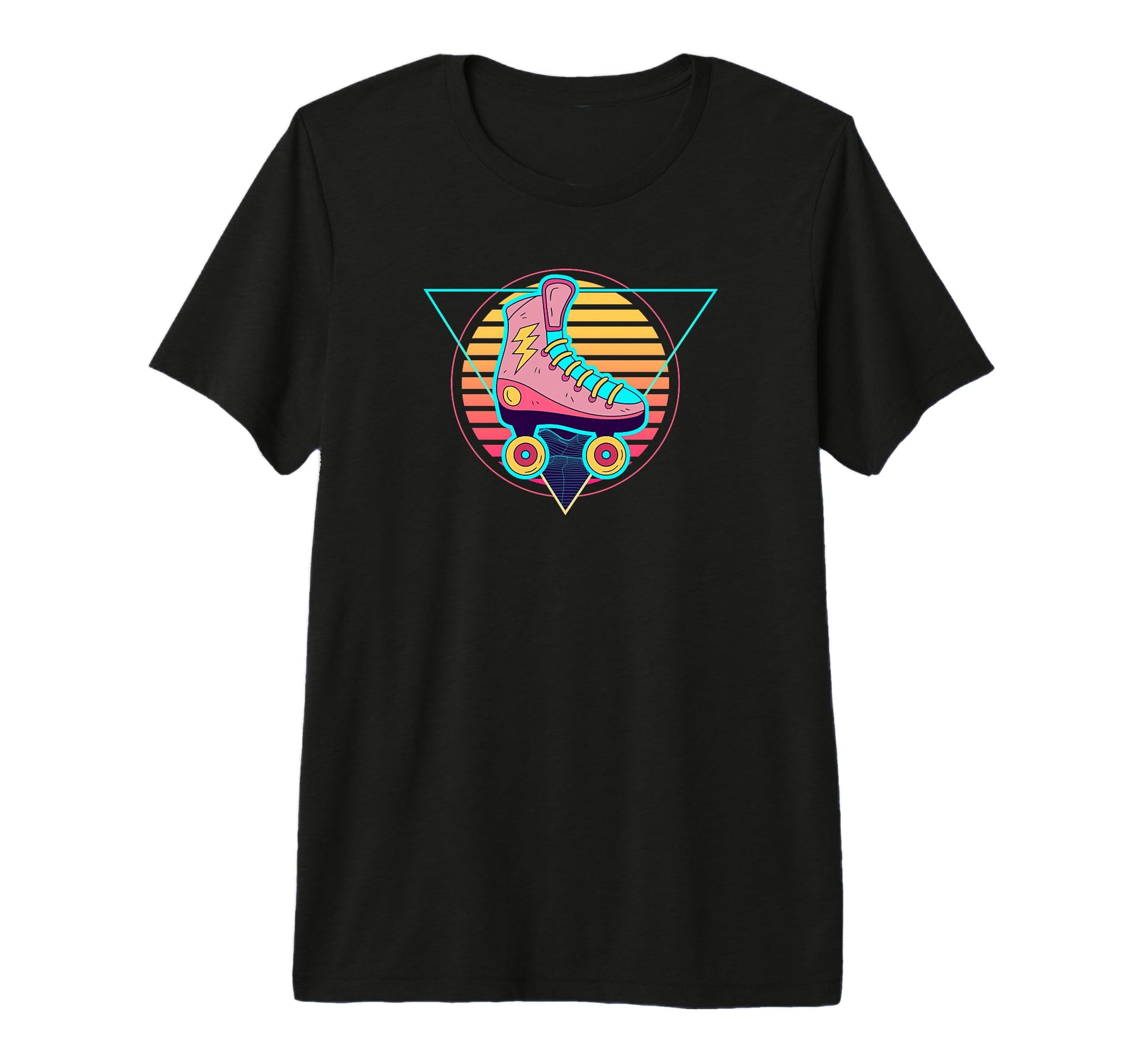 Futuristic Synthwave Roller Skate T-Shirt - Fun Novelty Design Unisex - T-Shirt, Sweatshirt, Hoodie
