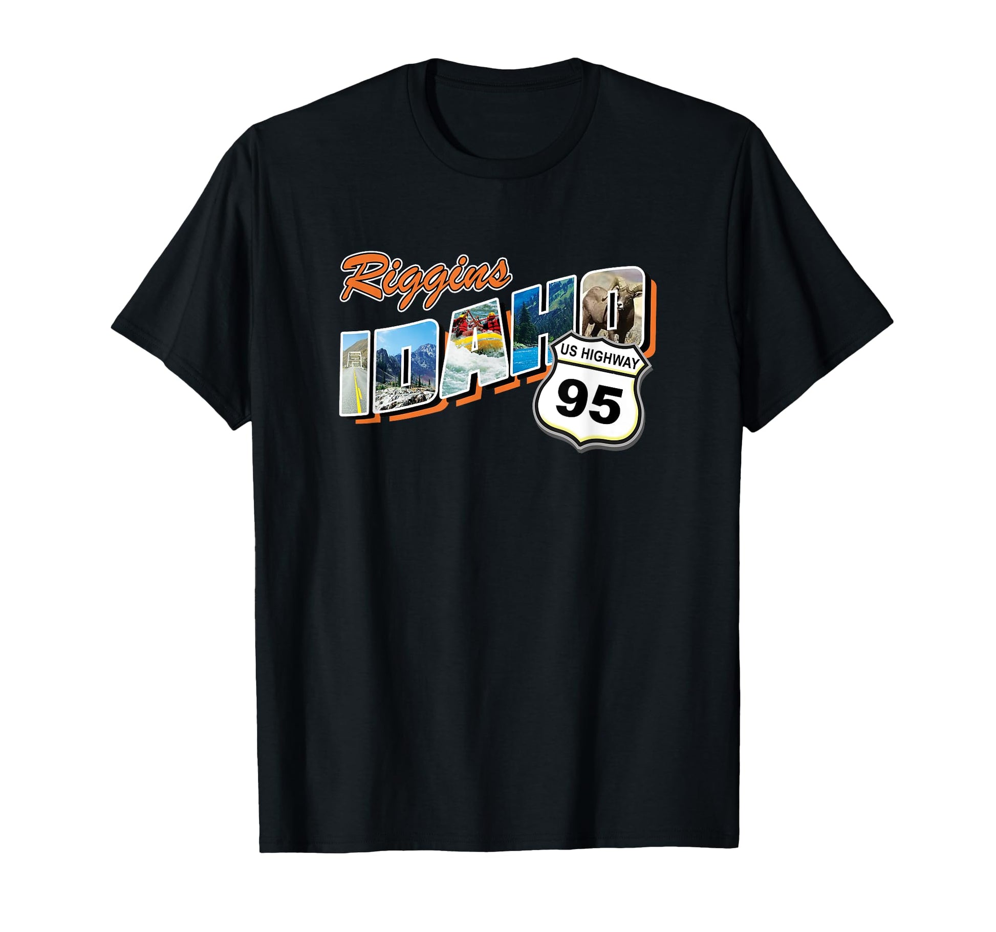 Riggins Idaho Travel Souvenir Postcard T-Shirt - Novelty Apparel Unisex - T-Shirt, Sweatshirt, Hoodie
