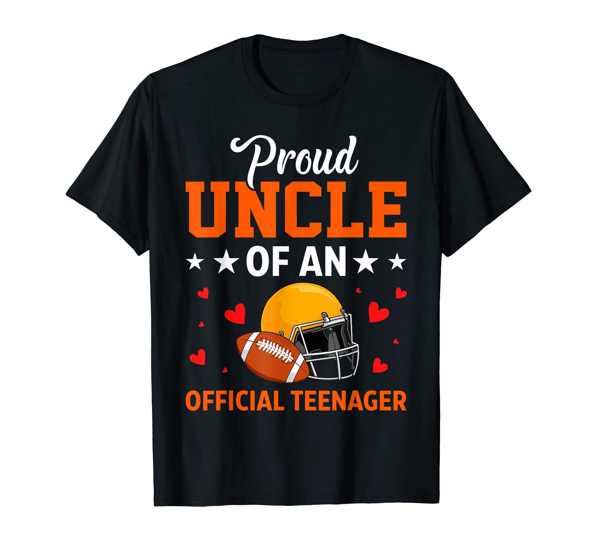 Proud Uncle Teenager Baseball 13Th Birthday T-Shirt - Unique Graphic Unisex - T-Shirt, Sweatshirt, Hoodie