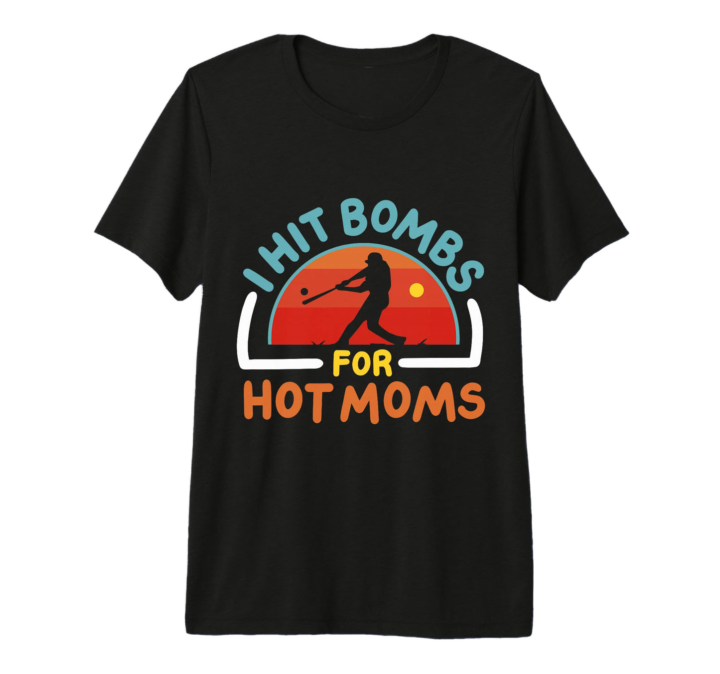 I Hit Bombs Hot Moms Baseball Tri Blend T-Shirt - Aesthetic Graphic Unisex - T-Shirt, Sweatshirt, Hoodie