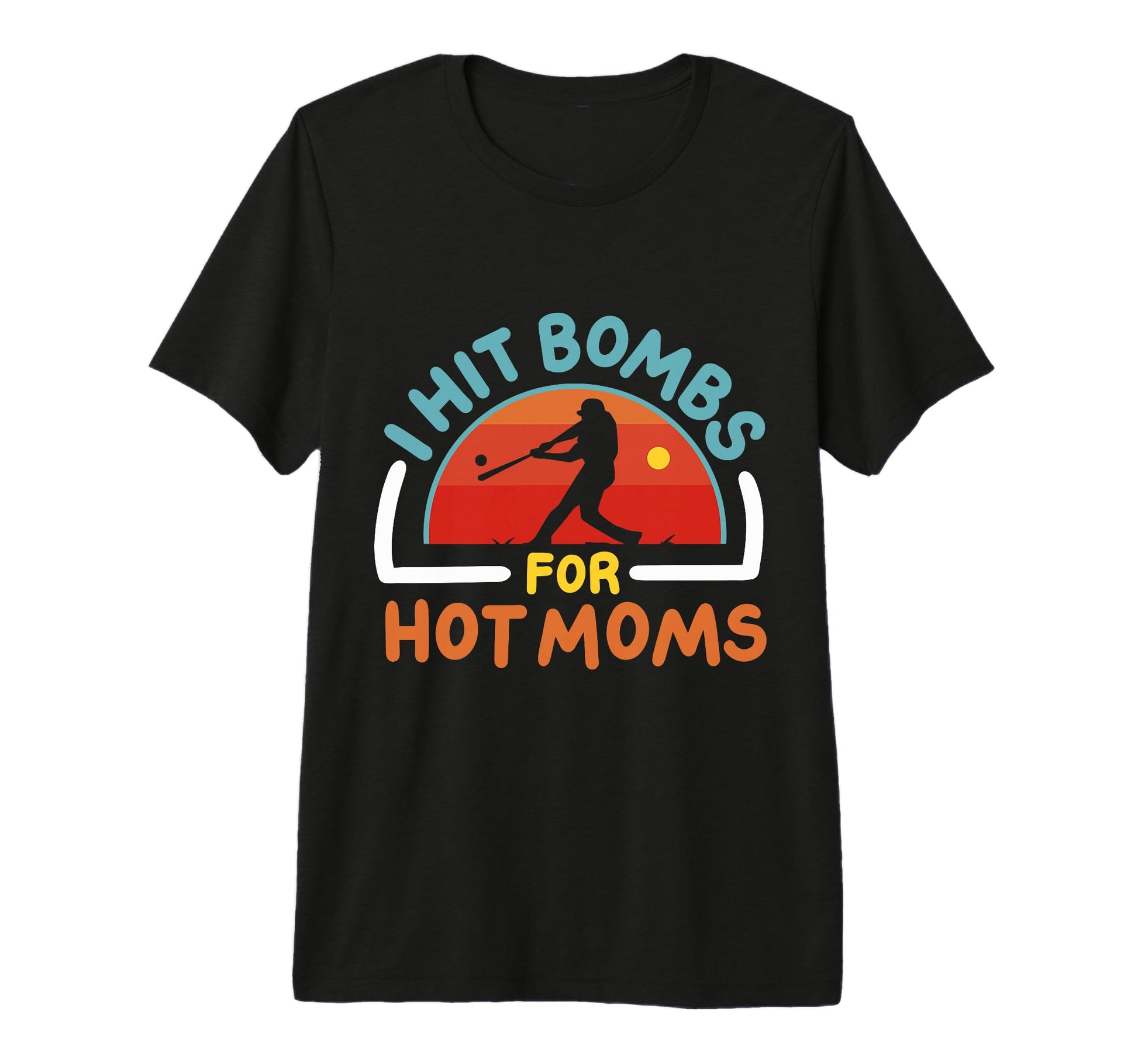 I Hit Bombs Hot Moms Baseball Tri Blend T-Shirt - Aesthetic Graphic Unisex - T-Shirt, Sweatshirt, Hoodie
