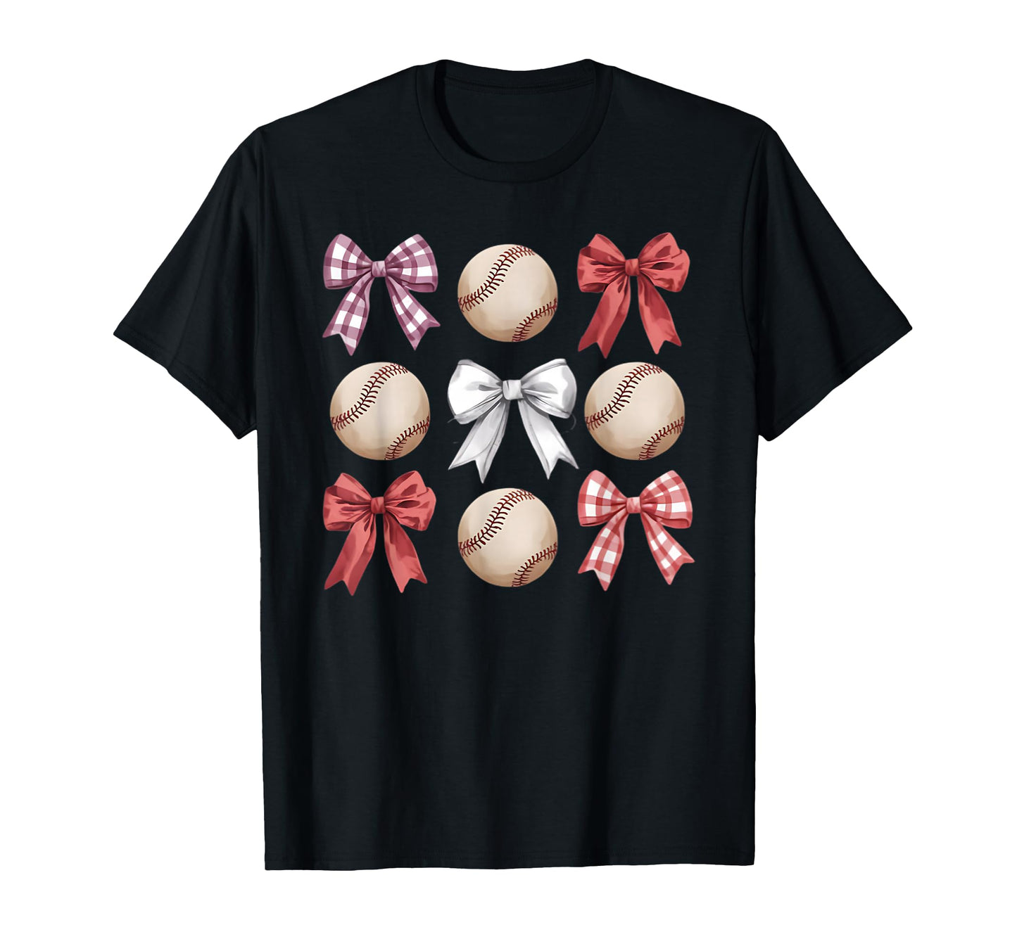 Baseball Coquette Bow Mom Sister T-Shirt - Trendy Graphic Unisex - T-Shirt, Sweatshirt, Hoodie