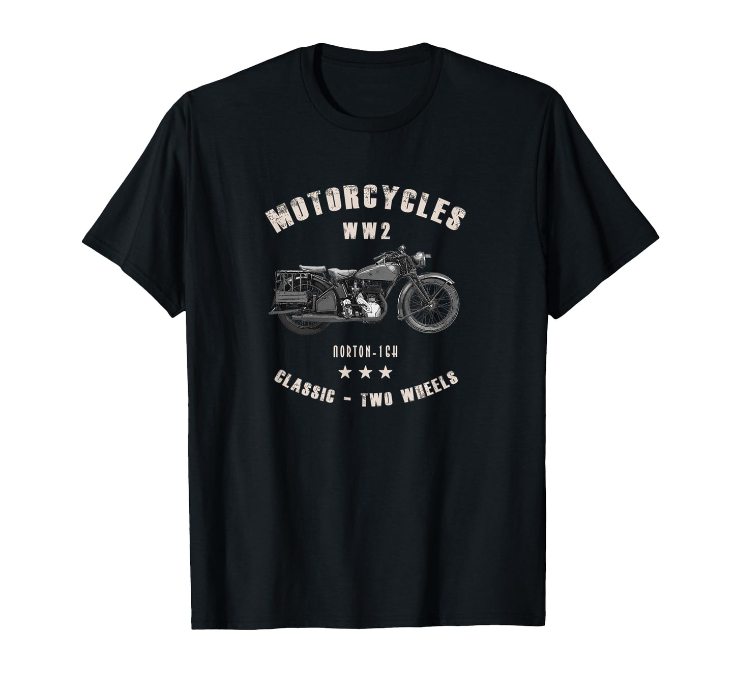 Norton 16H Motorcycle Ww2 T-Shirt - Aesthetic Graphic for Adults - T-Shirt, Sweatshirt, Hoodie