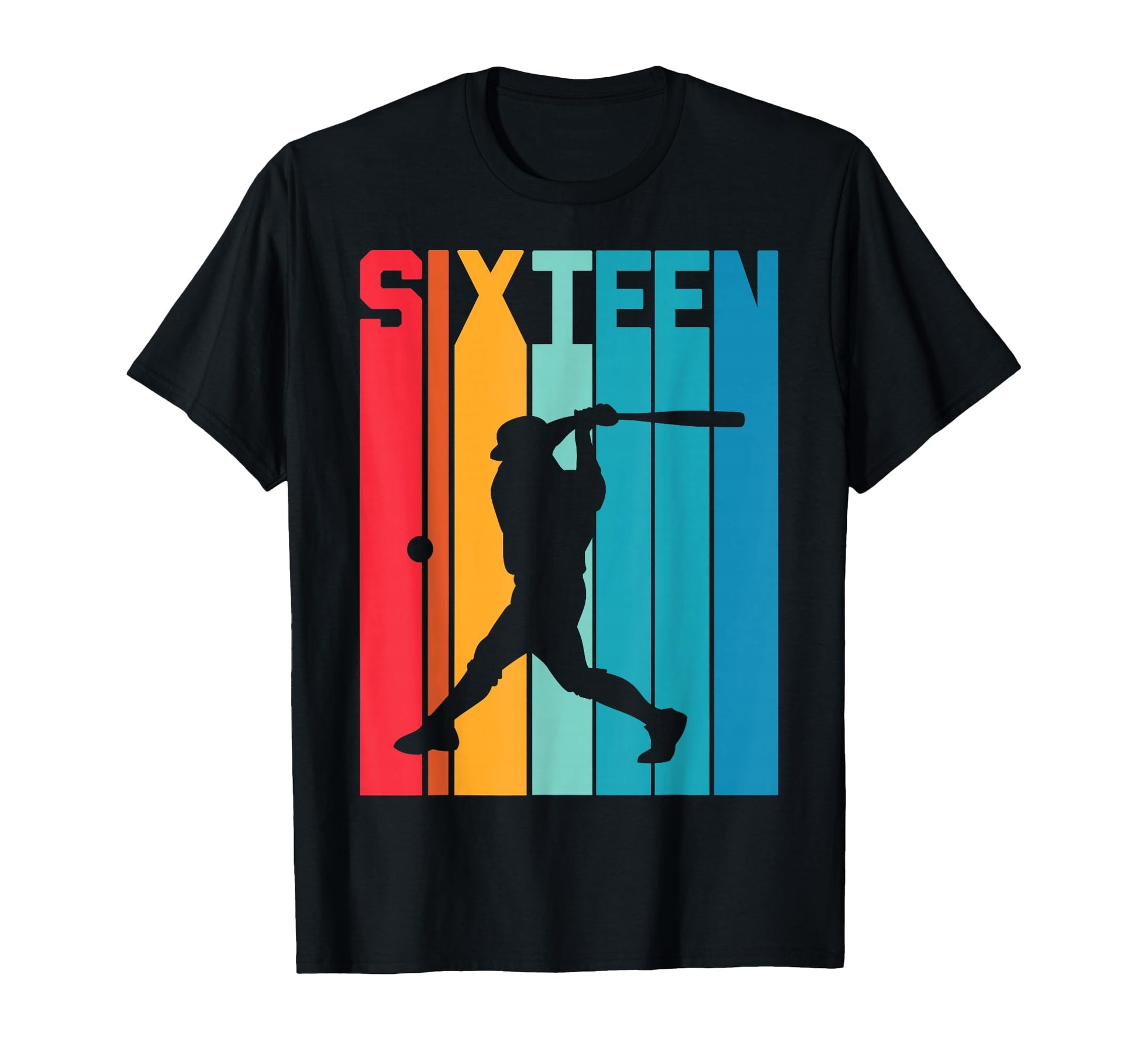 16Th Birthday Baseball 16 Years Old T-Shirt - Minimalist Print for Adults - T-Shirt, Sweatshirt, Hoodie