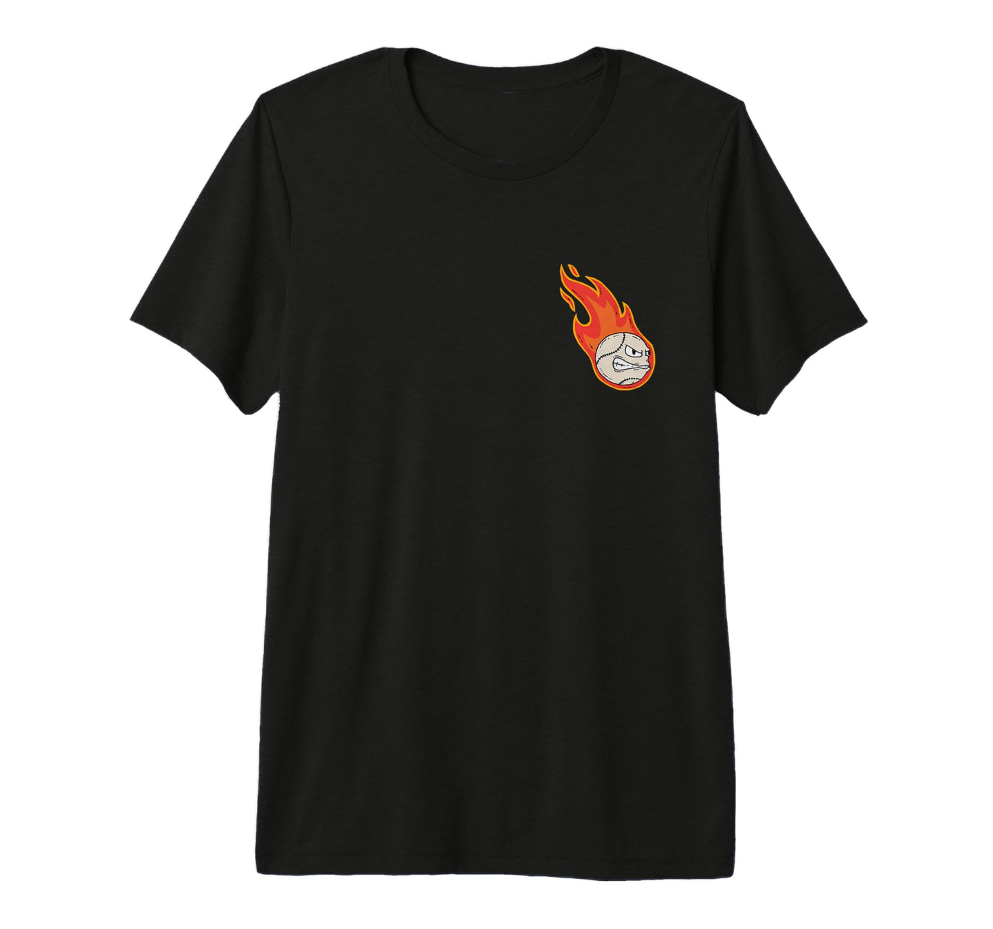 Softball Flame Baseball Softball T-Shirt - Fun Novelty Design for Adults - T-Shirt, Sweatshirt, Hoodie
