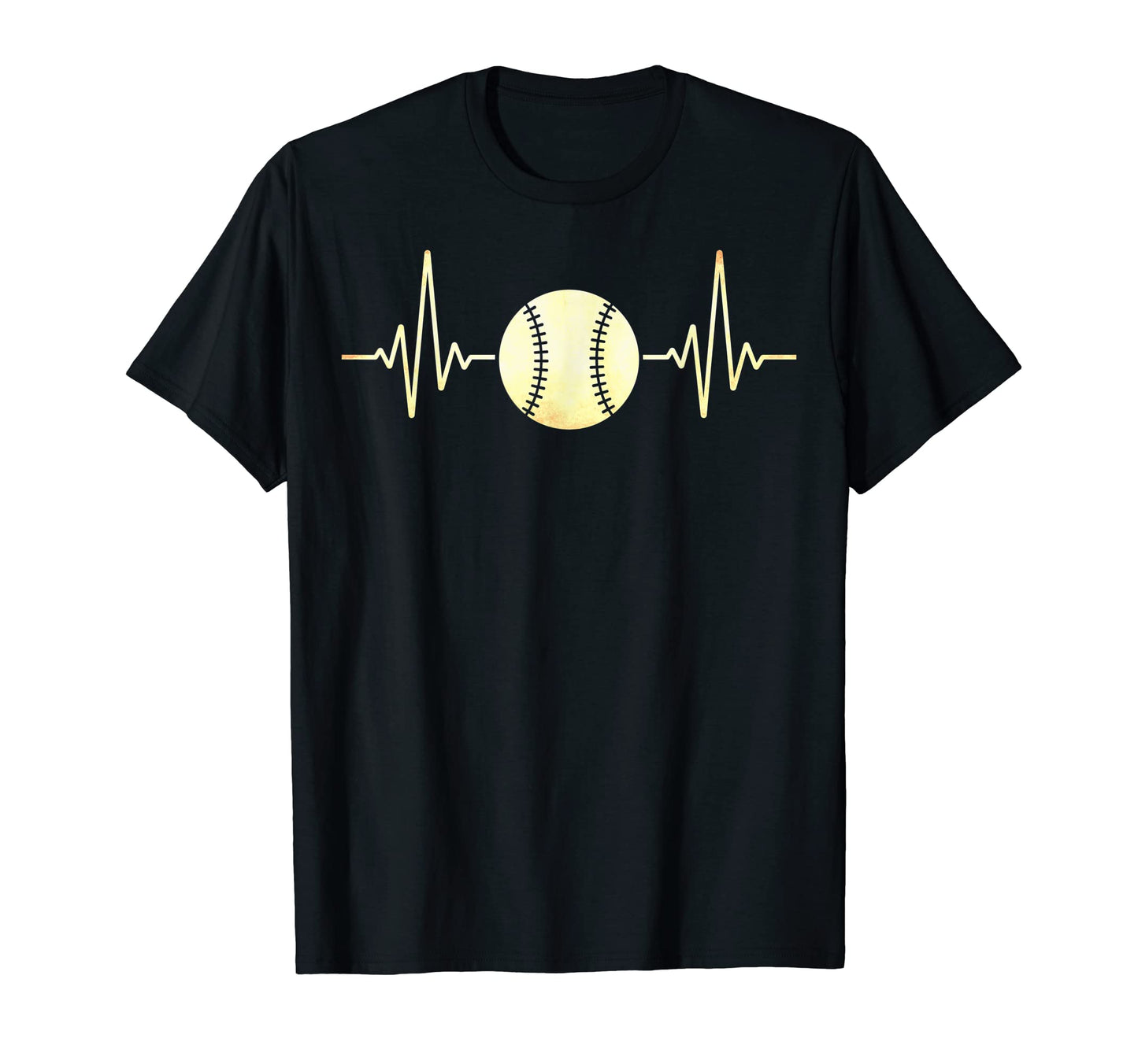 Baseball Coaches Baseball Heartbeat T-Shirt - Minimalist Print for Adults - T-Shirt, Sweatshirt, Hoodie