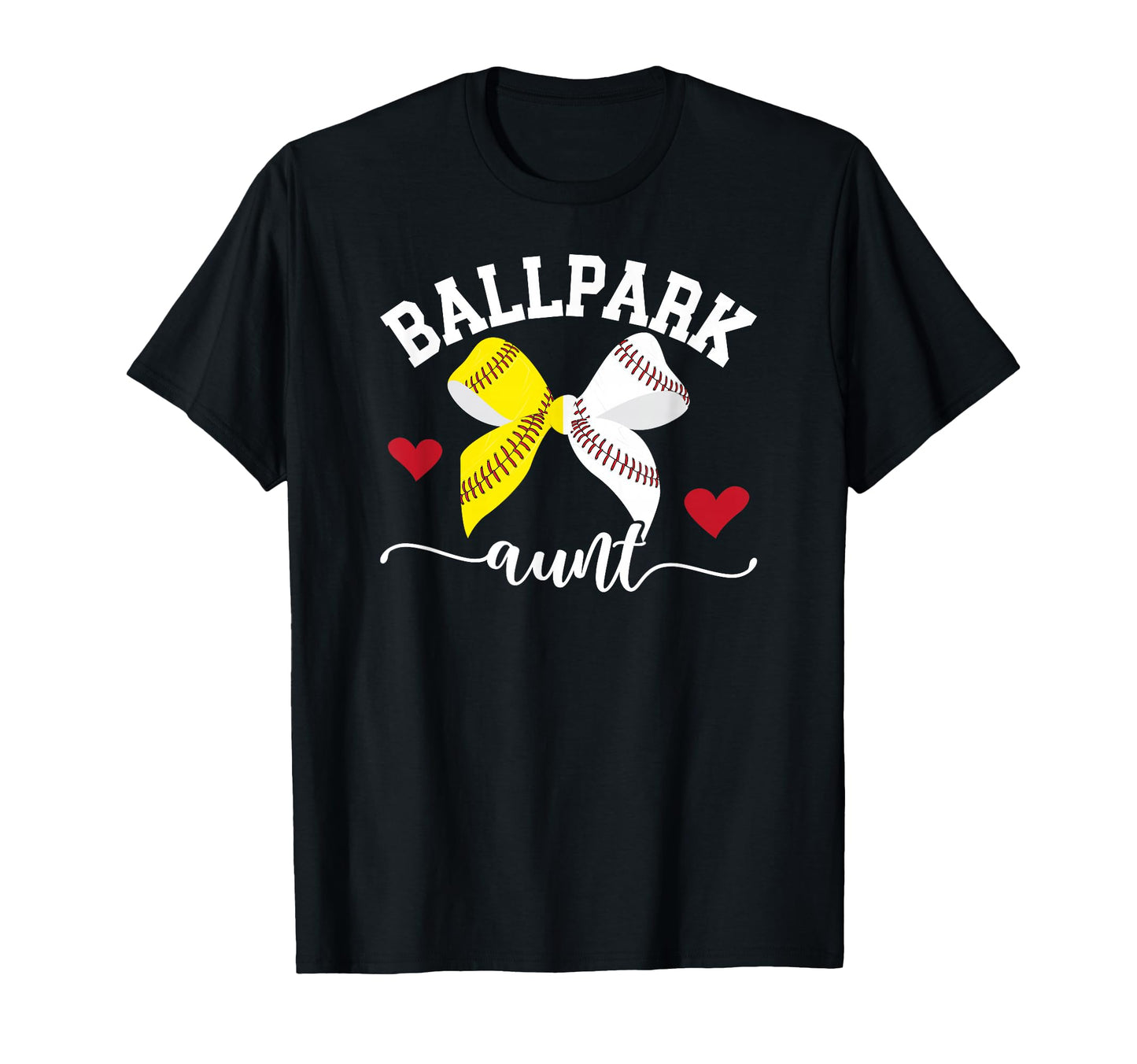 Ballpark Aunt Softball Baseball Aunt T-Shirt - Custom Art Print Unisex - T-Shirt, Sweatshirt, Hoodie