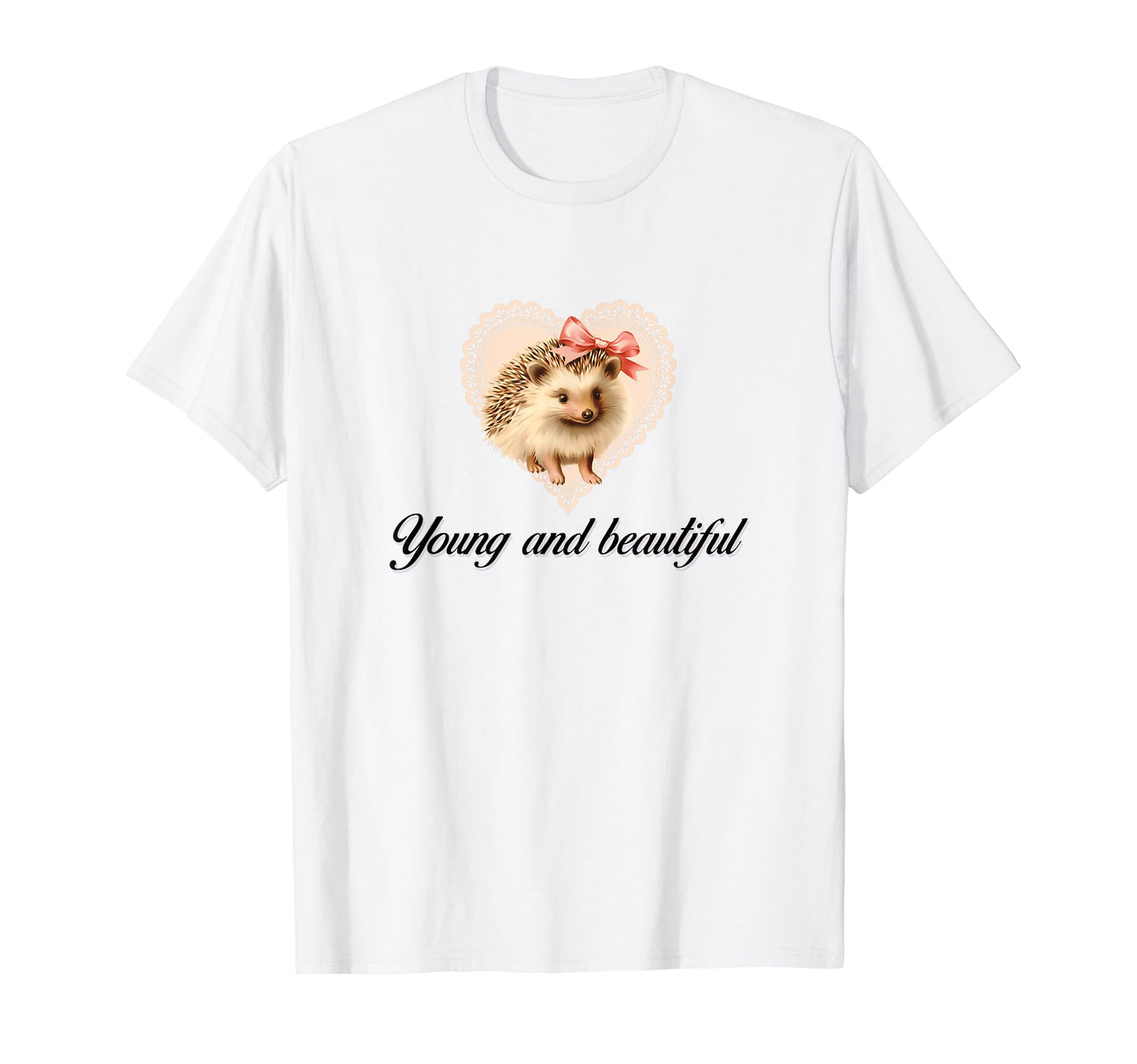 So Real Hedgehog Coquette Girlcore Y2K T-Shirt - Trendy Graphic Unisex - T-Shirt, Sweatshirt, Hoodie