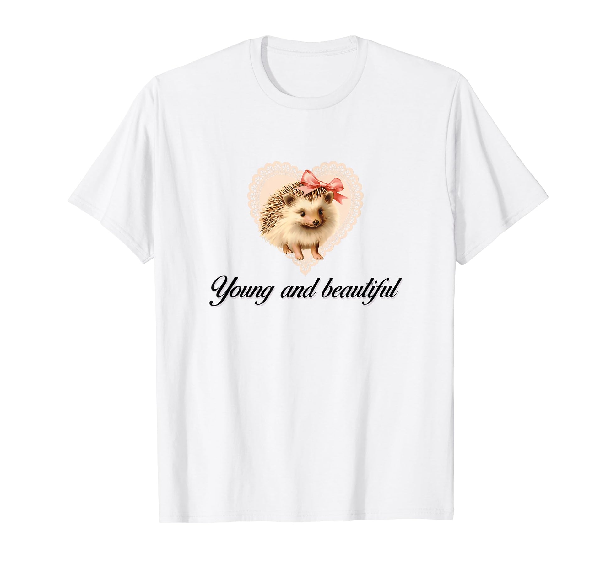 So Real Hedgehog Coquette Girlcore Y2K T-Shirt - Trendy Graphic Unisex - T-Shirt, Sweatshirt, Hoodie