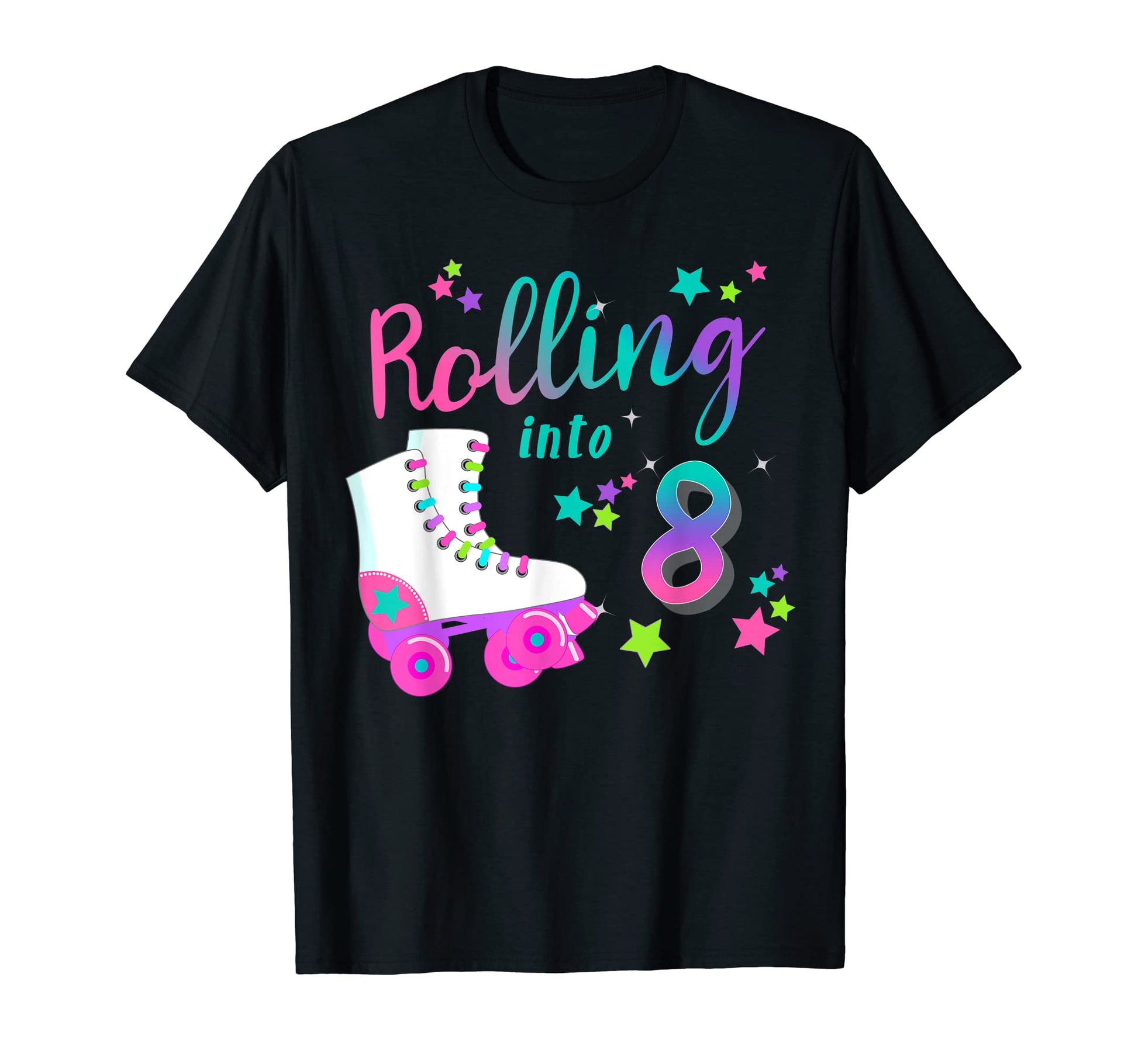 Roller Skating Party 80S Theme Birthday T-Shirt - Unique Graphic Men Women - T-Shirt, Sweatshirt, Hoodie