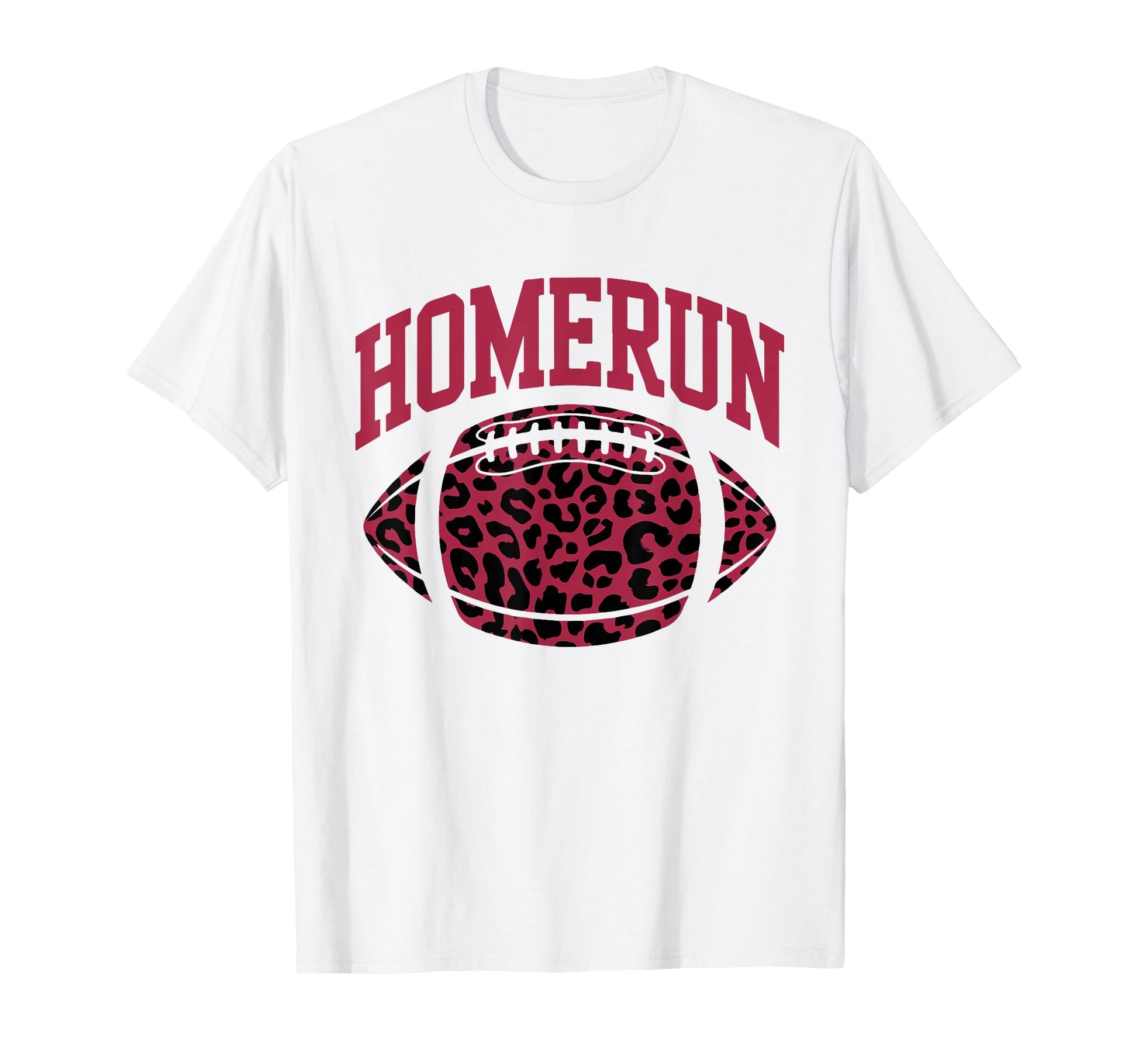 Homerun Football American Leopard T-Shirt - Fun Novelty Design Men Women - T-Shirt, Sweatshirt, Hoodie