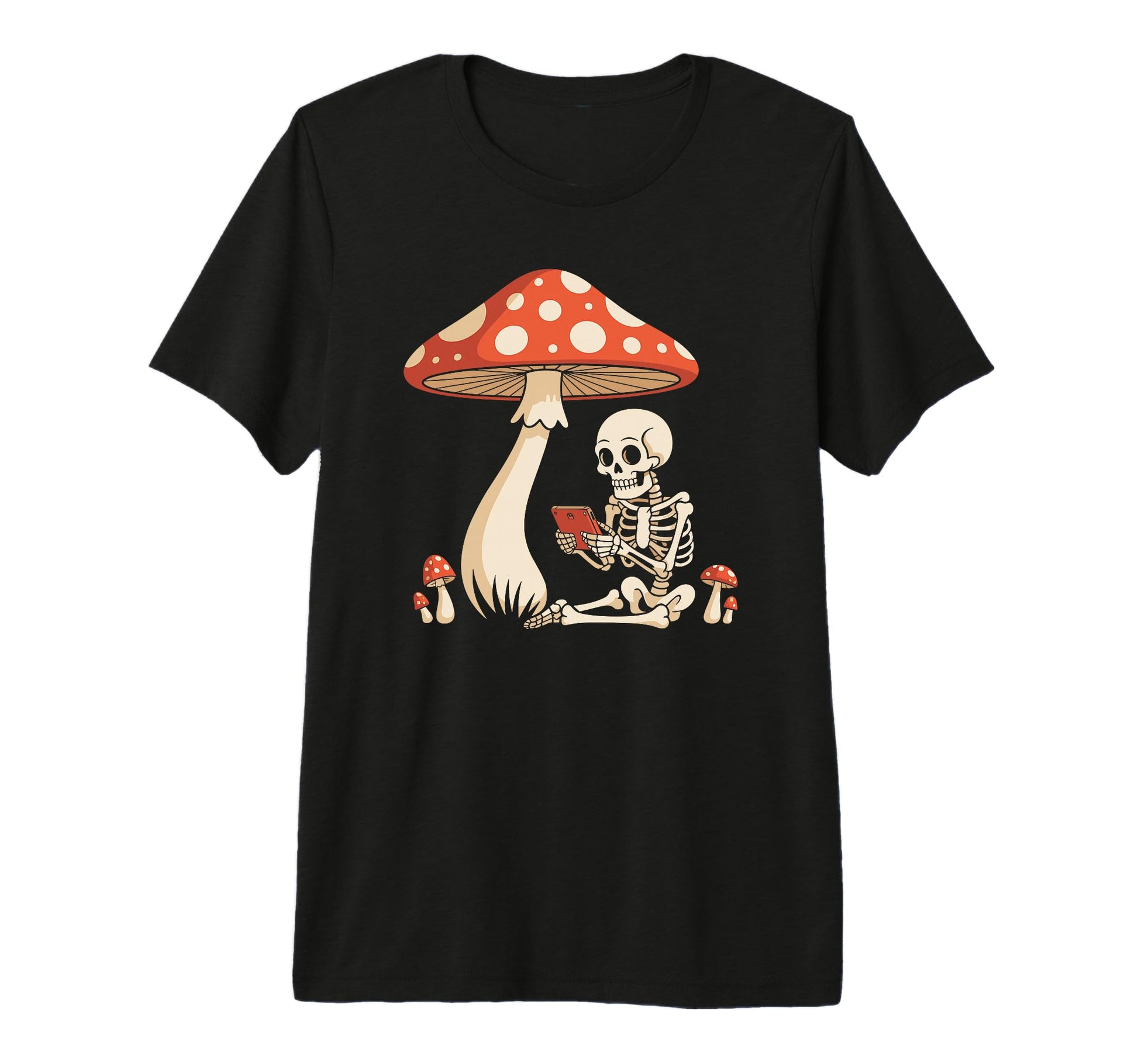 Spooky Skeleton Playing Arcade Games T-Shirt - Novelty Apparel Unisex - T-Shirt, Sweatshirt, Hoodie