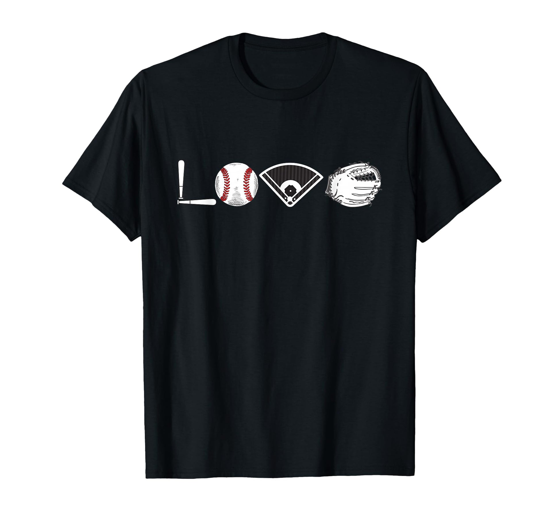 I Love Baseball Funny Baseball Lover T-Shirt - Graphic Print Men Women - T-Shirt, Sweatshirt, Hoodie
