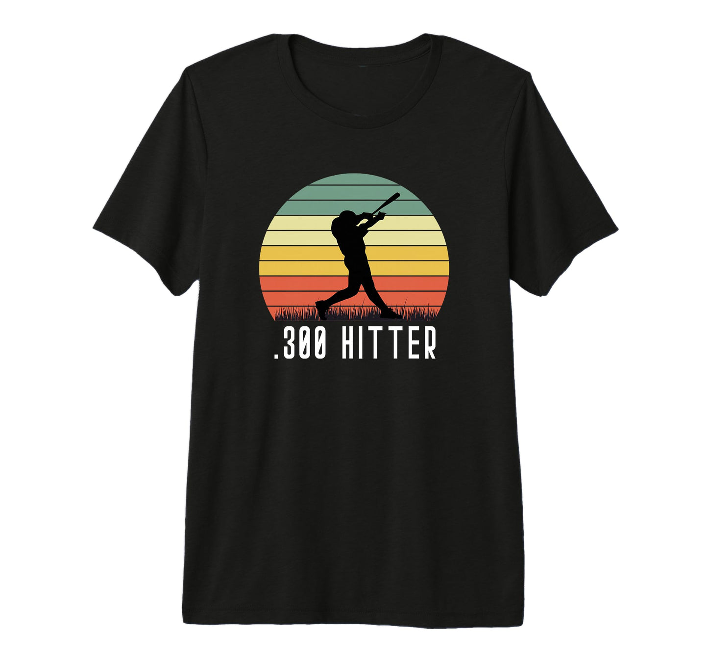 Baseball Player 300 Hitter Homerun T-Shirt - Aesthetic Graphic for Adults - T-Shirt, Sweatshirt, Hoodie
