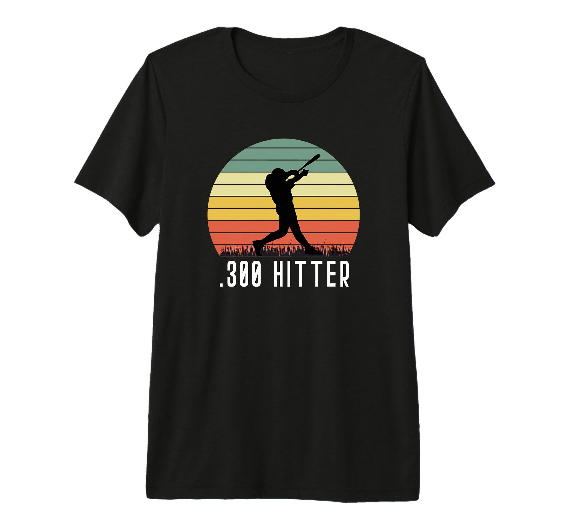 Baseball Player 300 Hitter Homerun T-Shirt - Aesthetic Graphic for Adults - T-Shirt, Sweatshirt, Hoodie