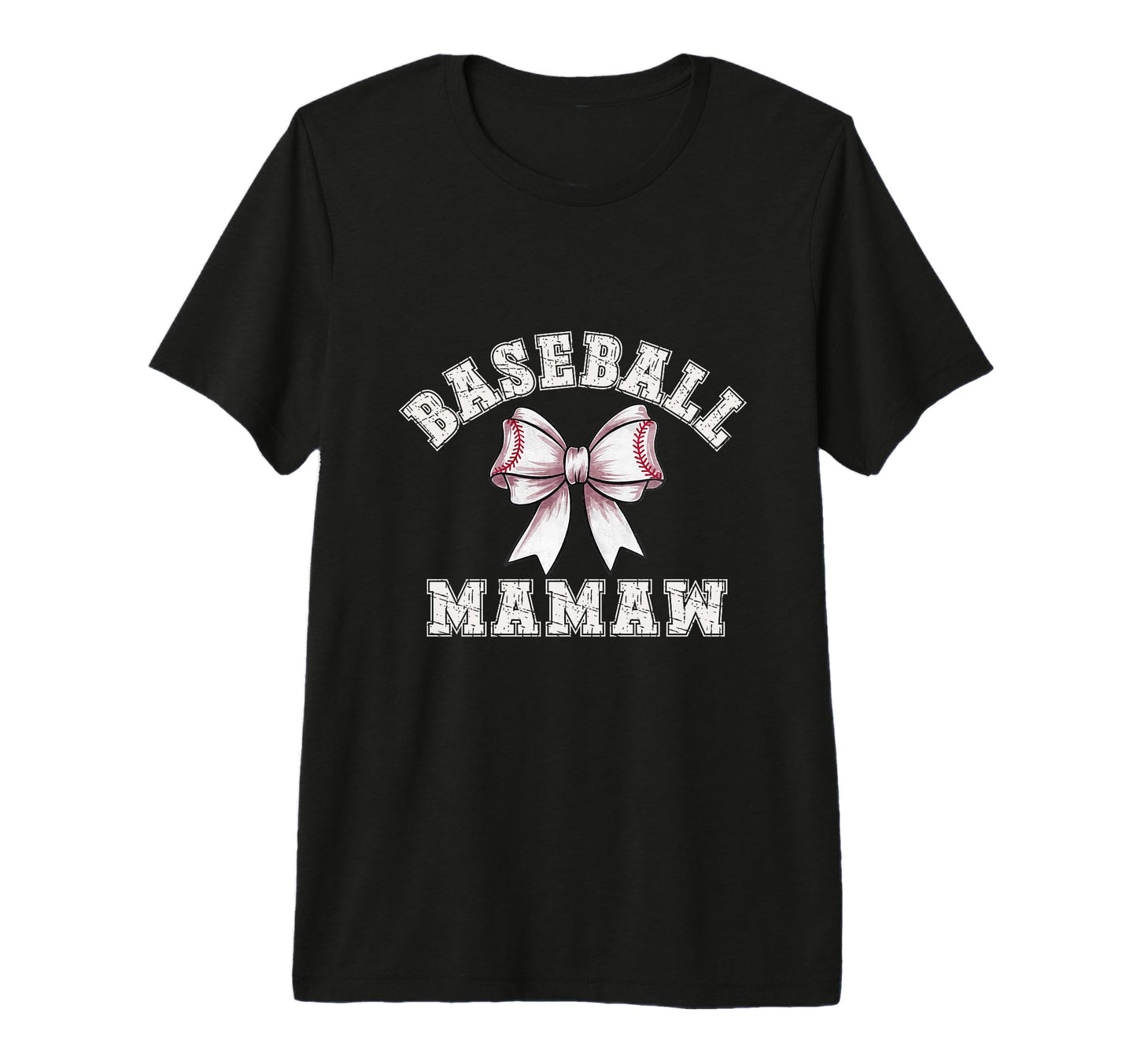 Coquette Baseball Mamaw Bow Game Day T-Shirt - Unique Graphic for Adults - T-Shirt, Sweatshirt, Hoodie
