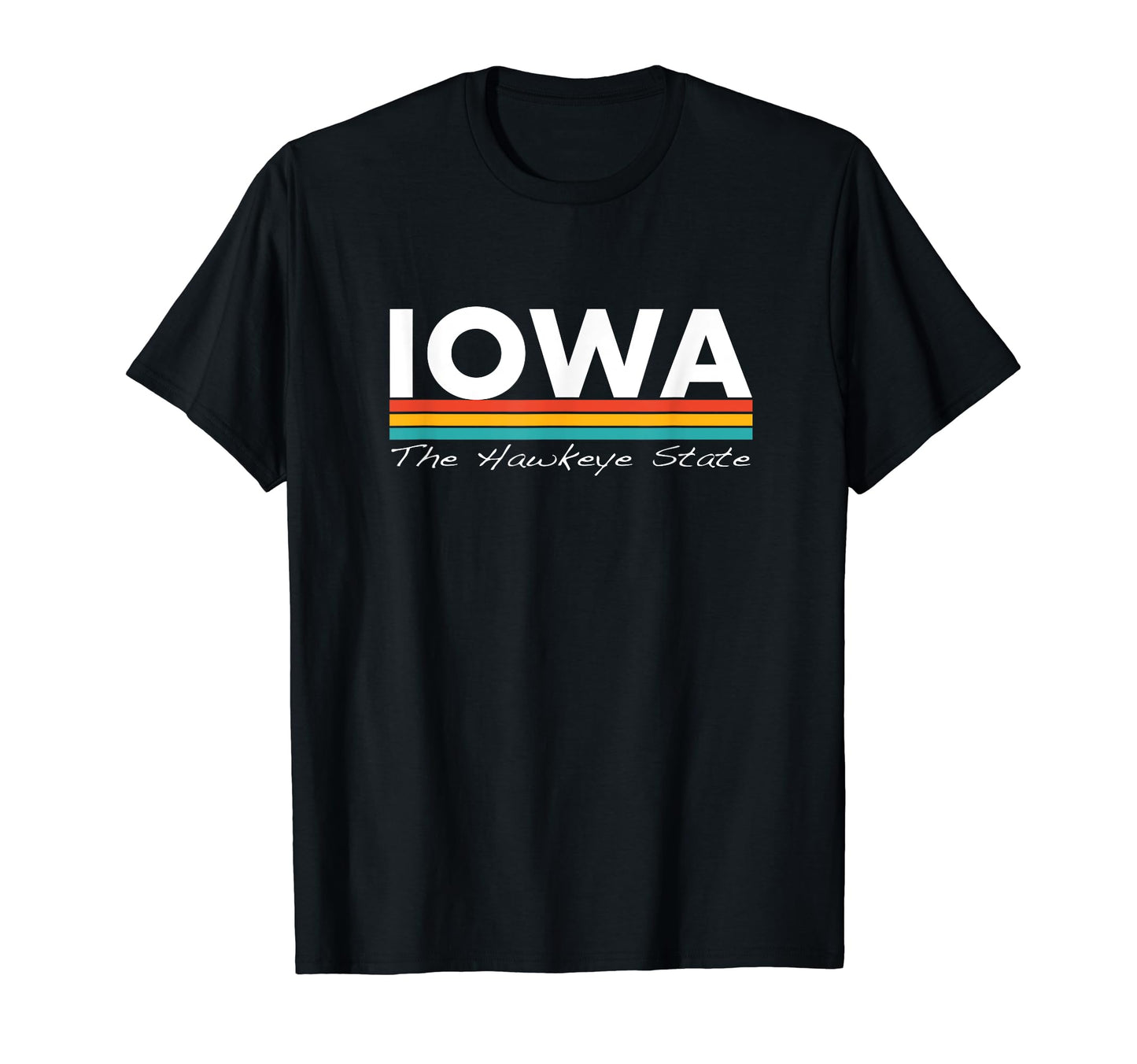 Iowa Hawkeye State Stripes T-Shirt - Trendy Graphic Unisex - T-Shirt, Sweatshirt, Hoodie