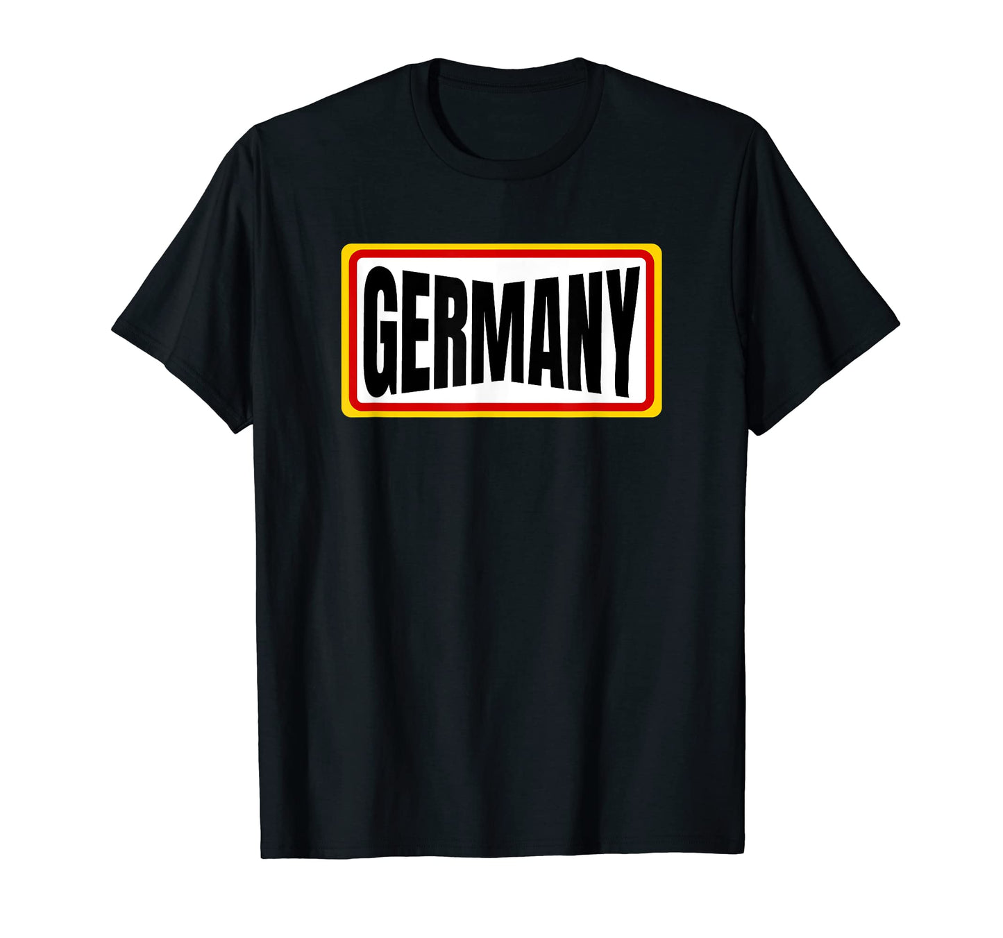 Germany Black Red Yellow Germany T-Shirt - Fun Novelty Design for Adults - T-Shirt, Sweatshirt, Hoodie