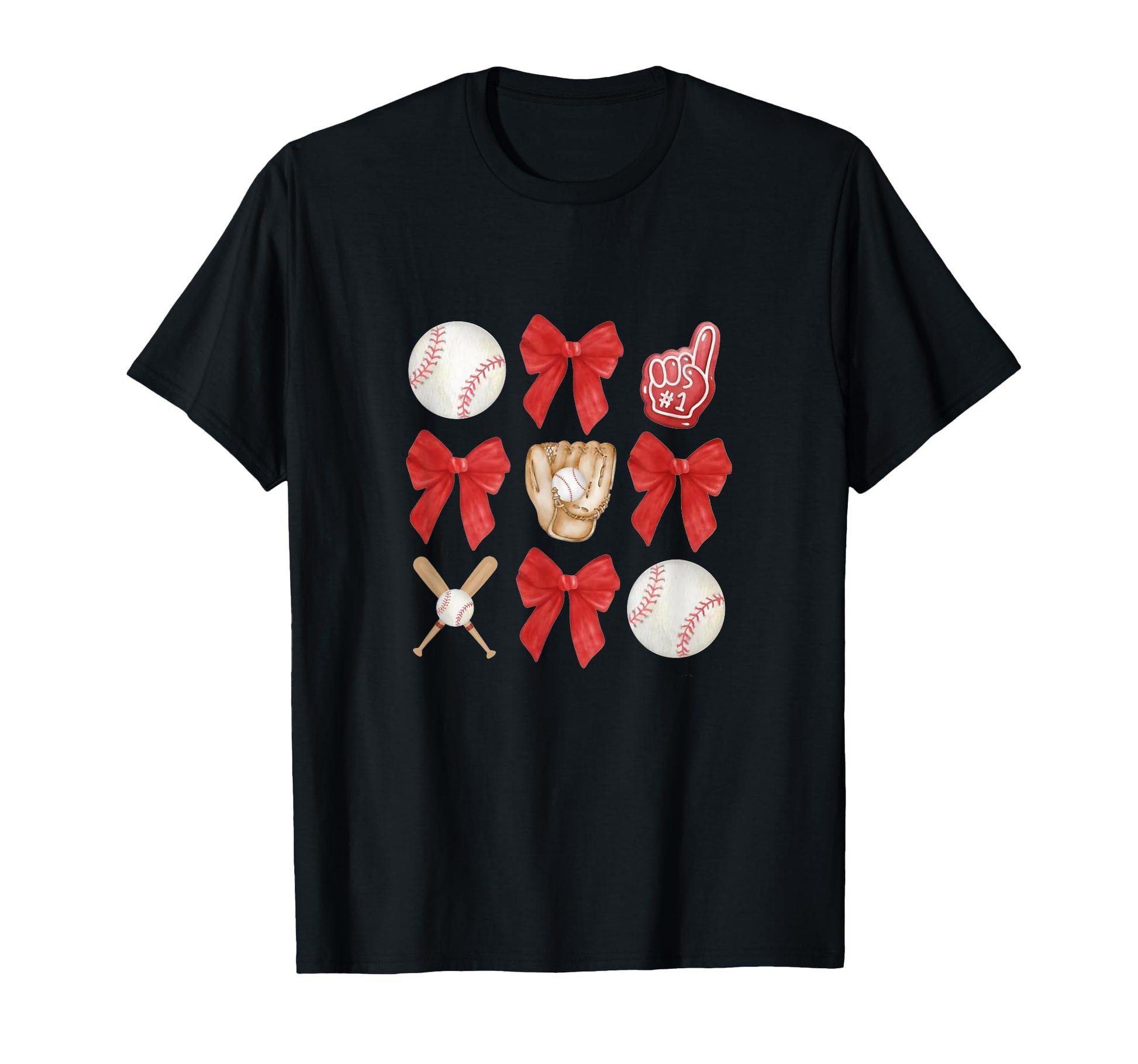 Funny Baseball Mama Checkered T-Shirt - Casual Everyday Wear for Adults - T-Shirt, Sweatshirt, Hoodie