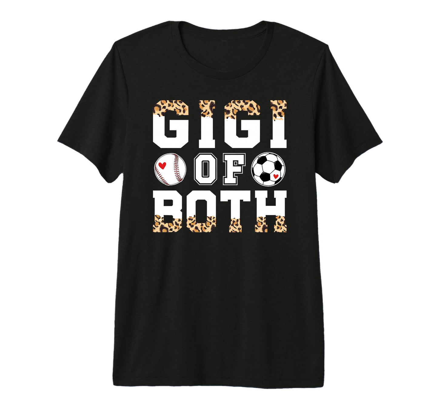 Gigi Both Leopard Baseball Soccer T-Shirt - Aesthetic Graphic Men Women - T-Shirt, Sweatshirt, Hoodie