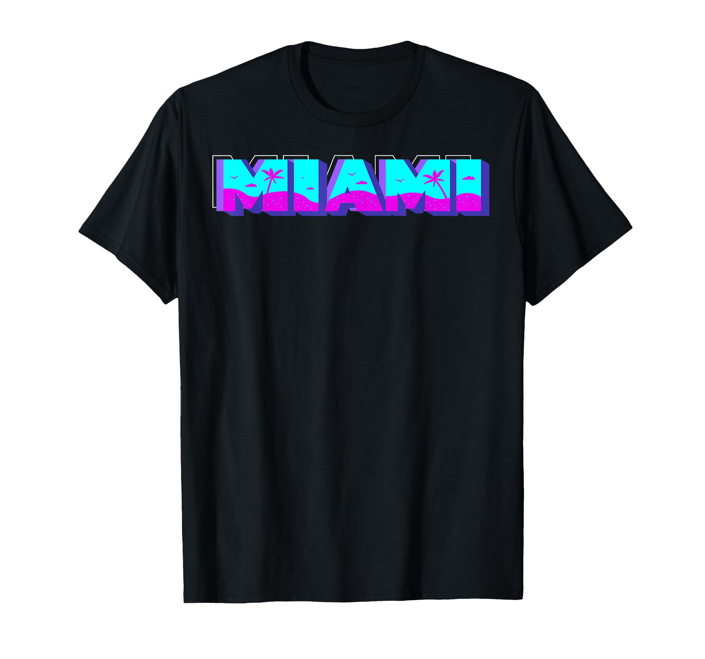 Miami Florida Vaperwave T-Shirt - Casual Everyday Wear for Adults - T-Shirt, Sweatshirt, Hoodie