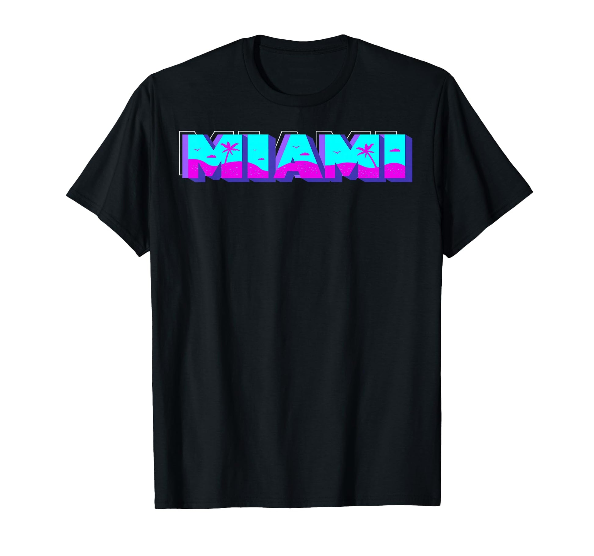 Miami Florida Vaperwave T-Shirt - Casual Everyday Wear for Adults - T-Shirt, Sweatshirt, Hoodie