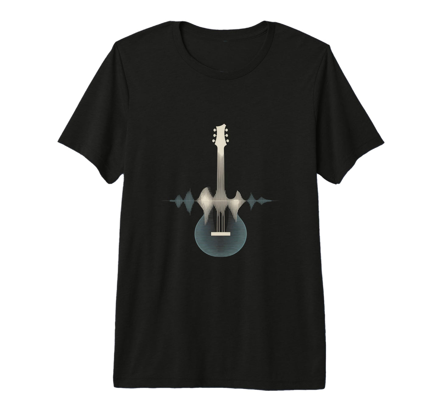 Guitar Sound Wave Musician T-Shirt - Fun Novelty Design for Adults - T-Shirt, Sweatshirt, Hoodie