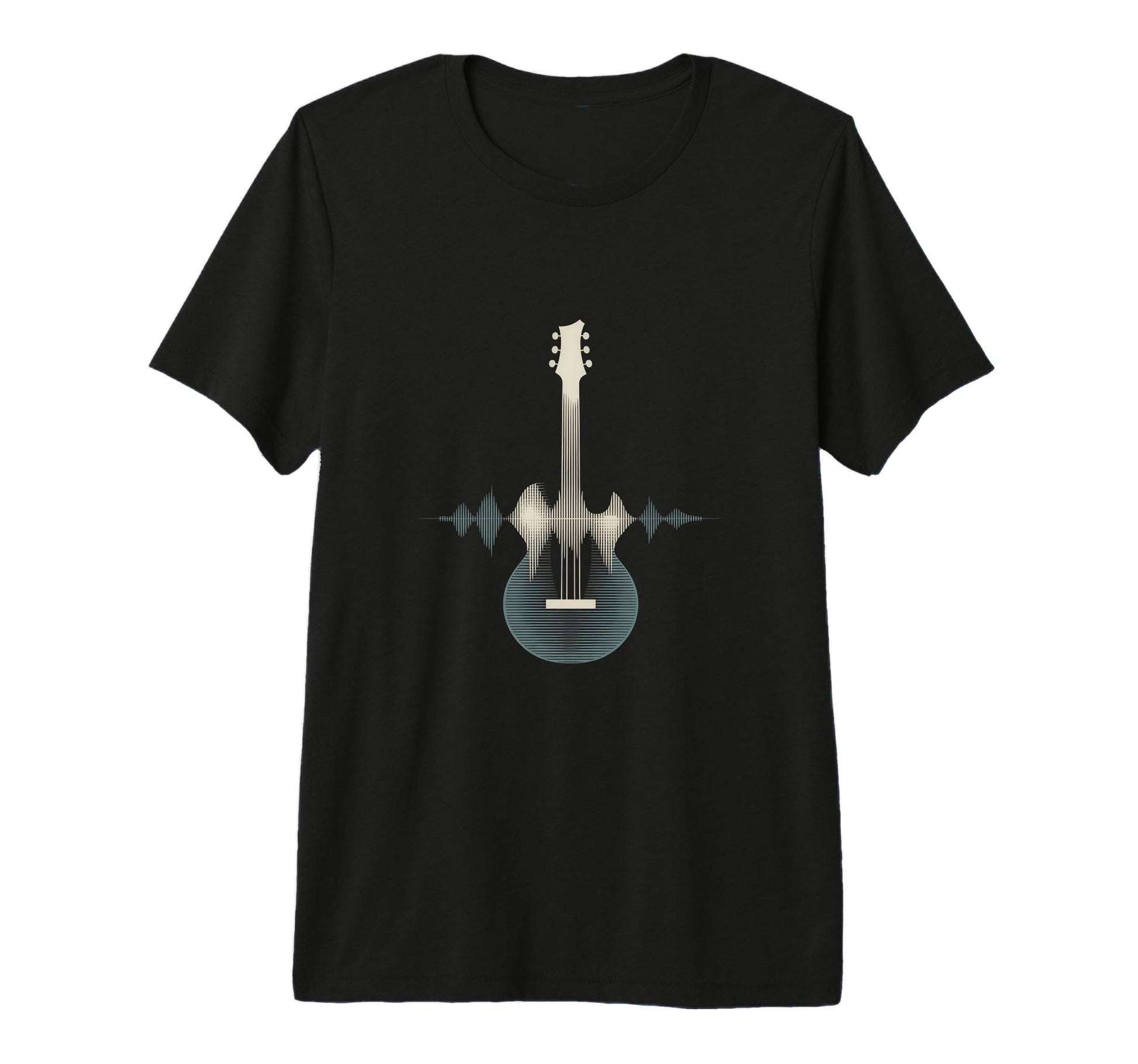 Guitar Sound Wave Musician T-Shirt - Fun Novelty Design for Adults - T-Shirt, Sweatshirt, Hoodie
