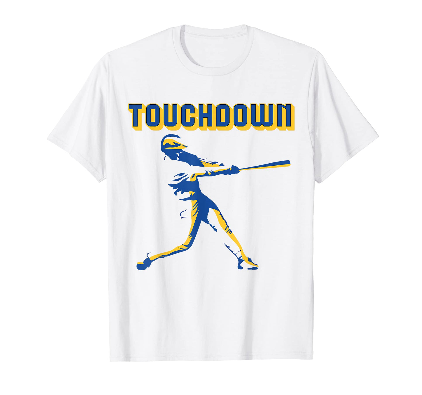 Mens Baseball Football Touchdown T-Shirt - Minimalist Print Men Women - T-Shirt, Sweatshirt, Hoodie