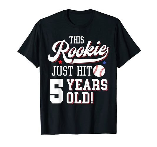 Baseball Birthday Party This Rookie Just T-Shirt - Streetwear Style Unisex - T-Shirt, Sweatshirt, Hoodie