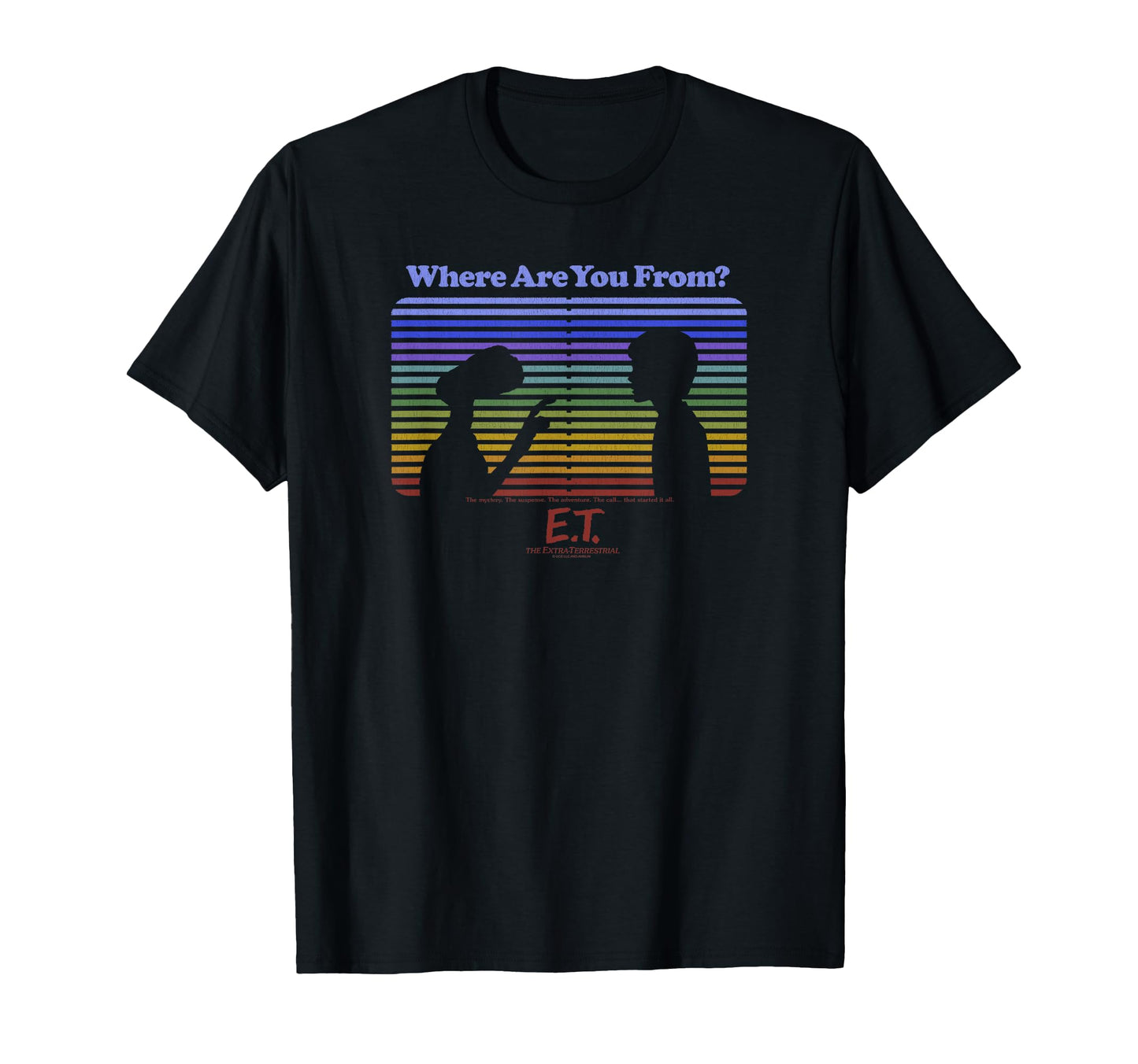 E T And Elliott Rainbow Stripe T-Shirt - Streetwear Style Men Women - T-Shirt, Sweatshirt, Hoodie