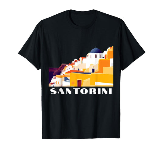 Art Deco Greece Postcard Art T-Shirt - Casual Everyday Wear for Adults - T-Shirt, Sweatshirt, Hoodie