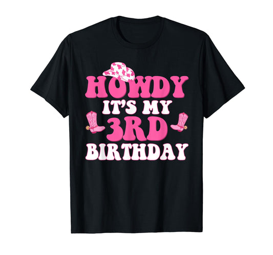3Rd Birthday Outfit Cowgirl T-Shirt - Casual Everyday Wear Men Women - T-Shirt, Sweatshirt, Hoodie