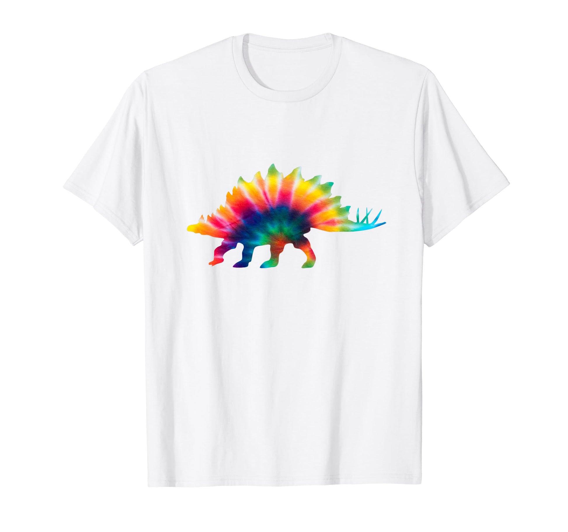 Stegosaurus Tie Dye Psychedelic T-Shirt - Casual Everyday Wear for Adults - T-Shirt, Sweatshirt, Hoodie