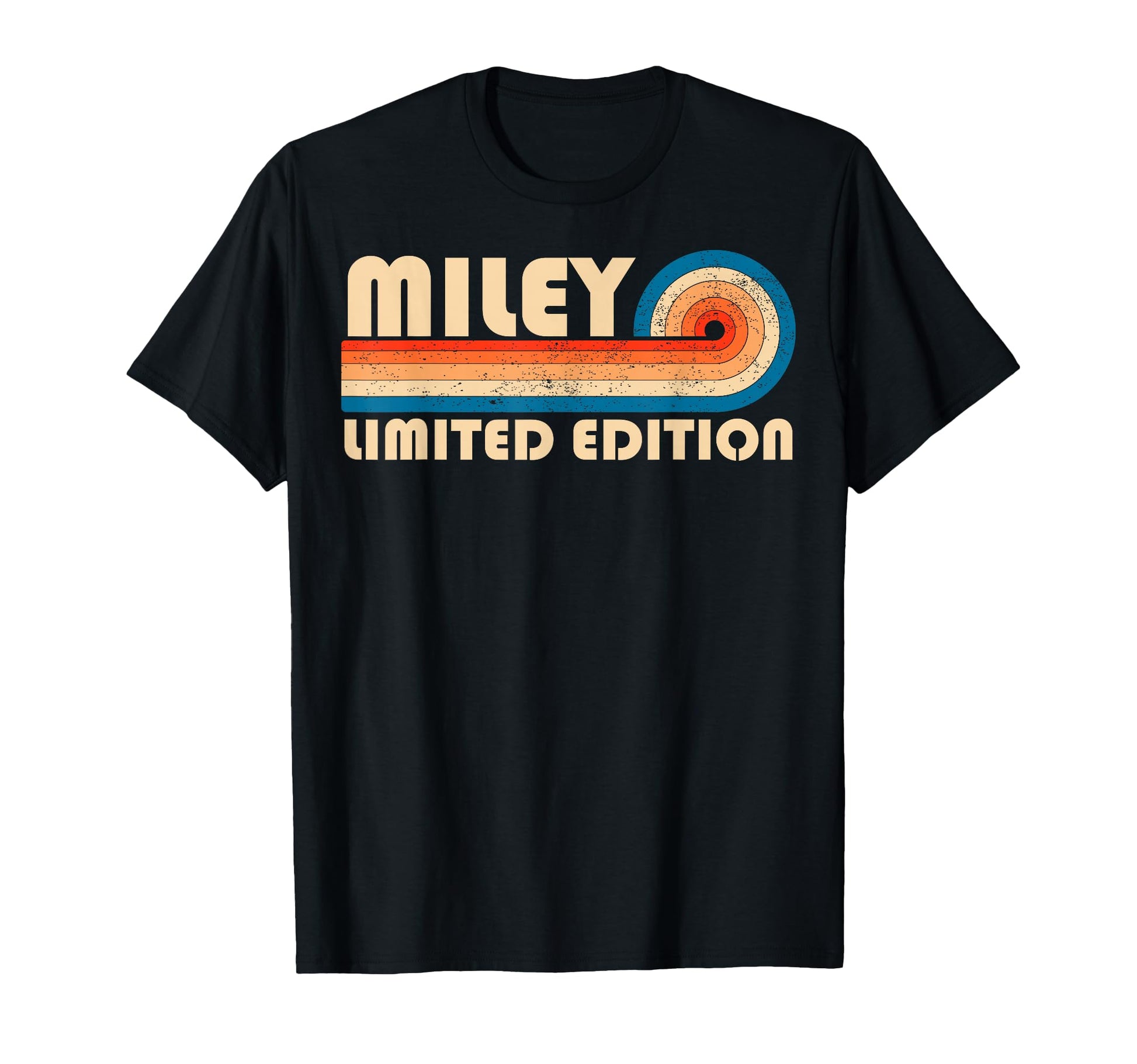 Miley 70S 80S Sunset Stripe T-Shirt - Custom Art Print for Adults - T-Shirt, Sweatshirt, Hoodie