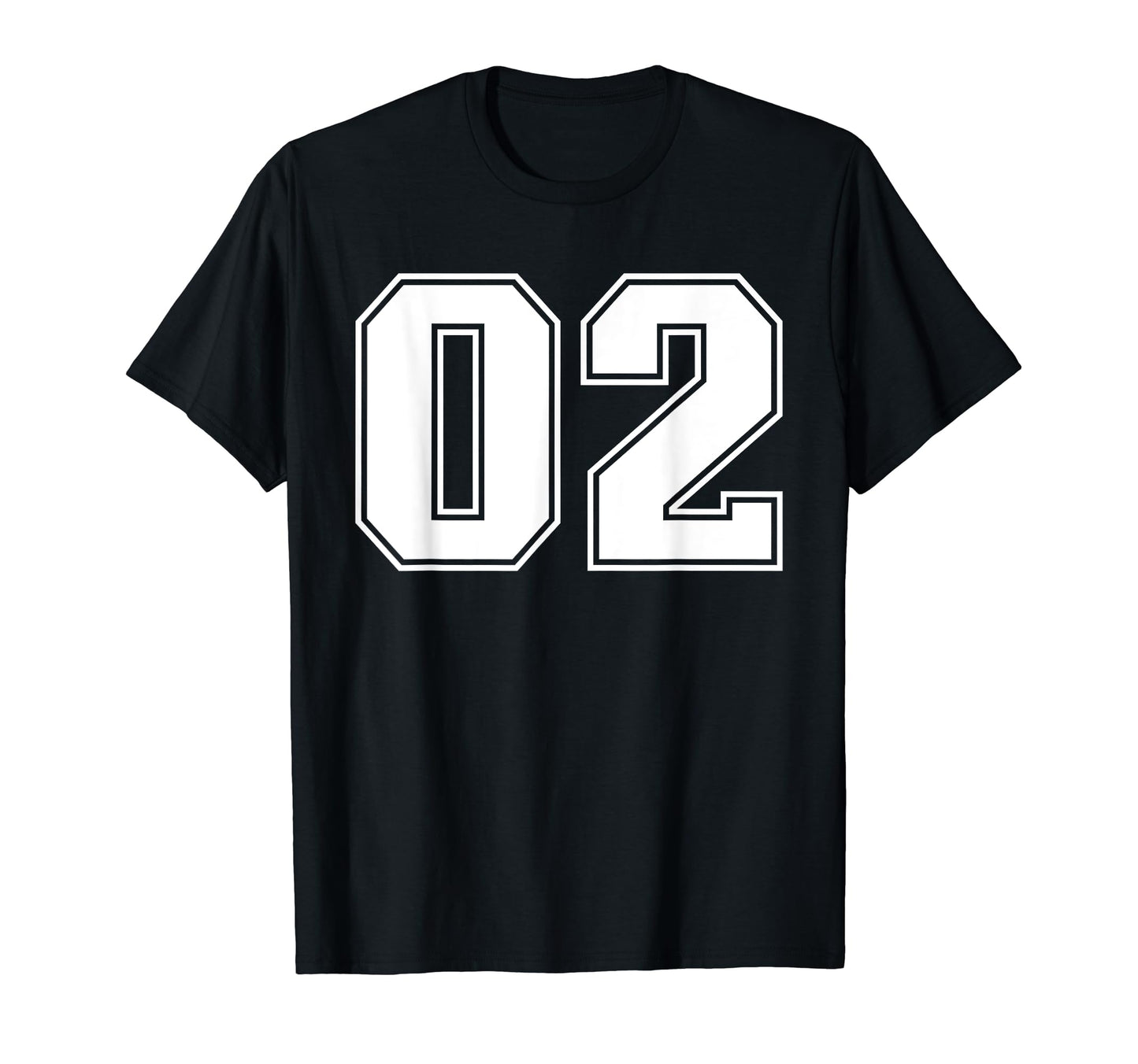 02 Jersey Number Baseball Football T-Shirt - Streetwear Style for Adults - T-Shirt, Sweatshirt, Hoodie