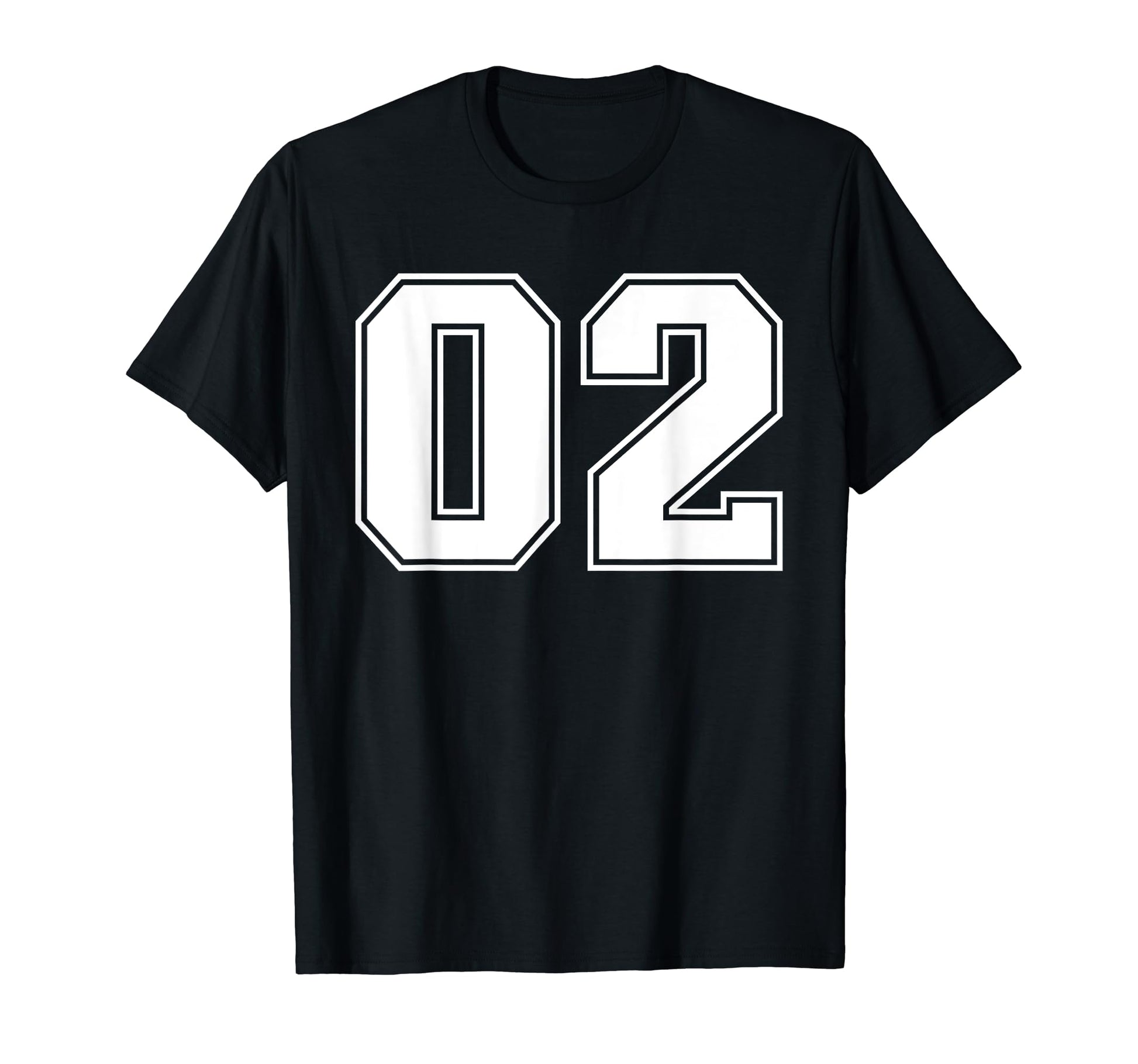 02 Jersey Number Baseball Football T-Shirt - Streetwear Style for Adults - T-Shirt, Sweatshirt, Hoodie